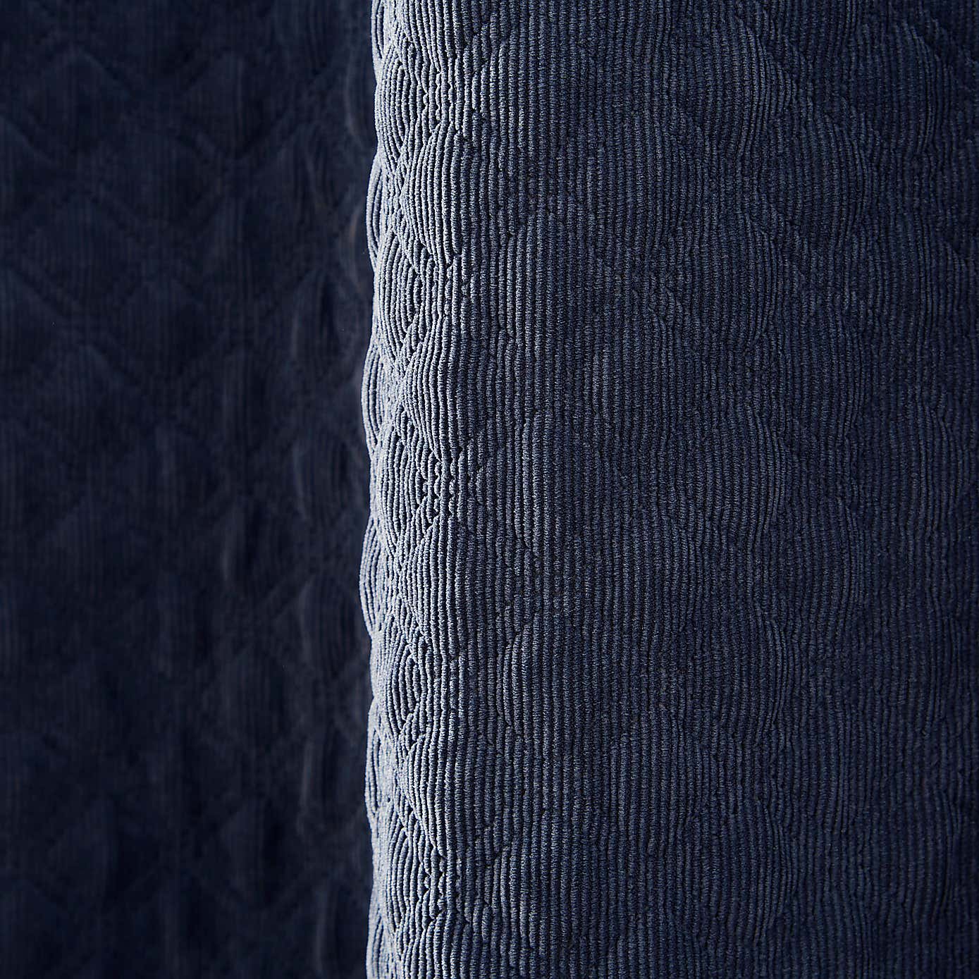 Padded Corduroy Eyelet Curtain