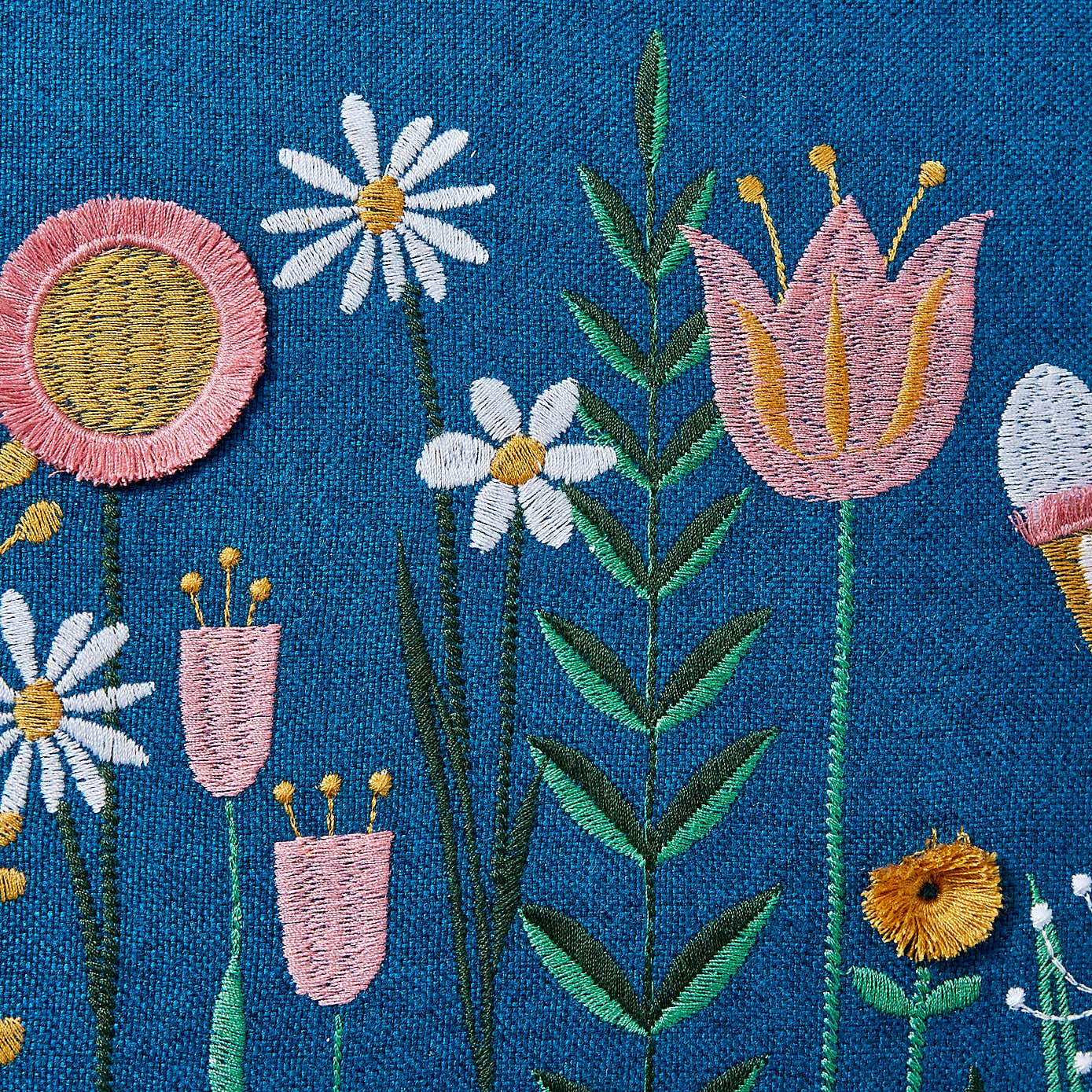 Scandi Floral Modern Cushion Cover