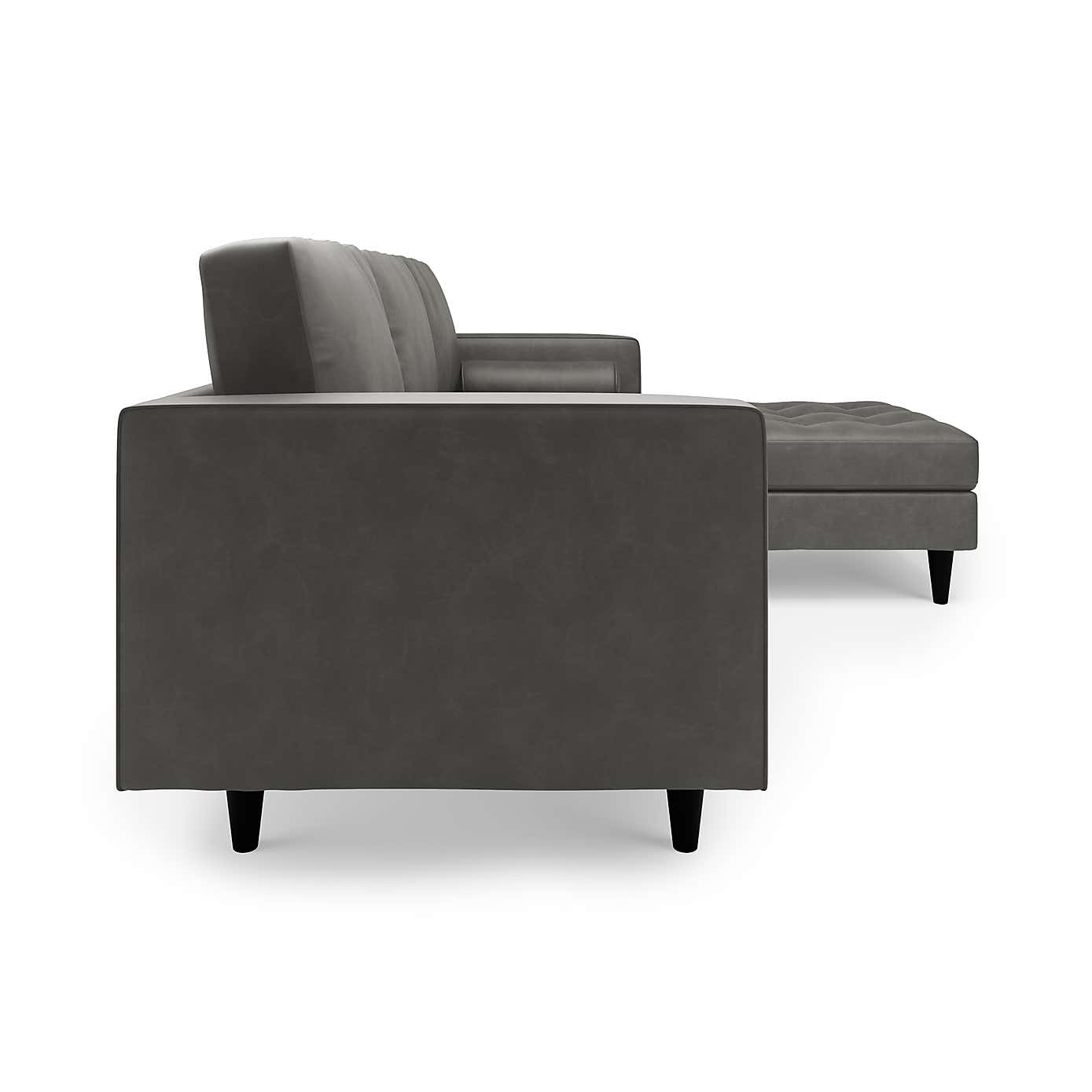 Zoe Faux Leather Left Hand Corner Sofa