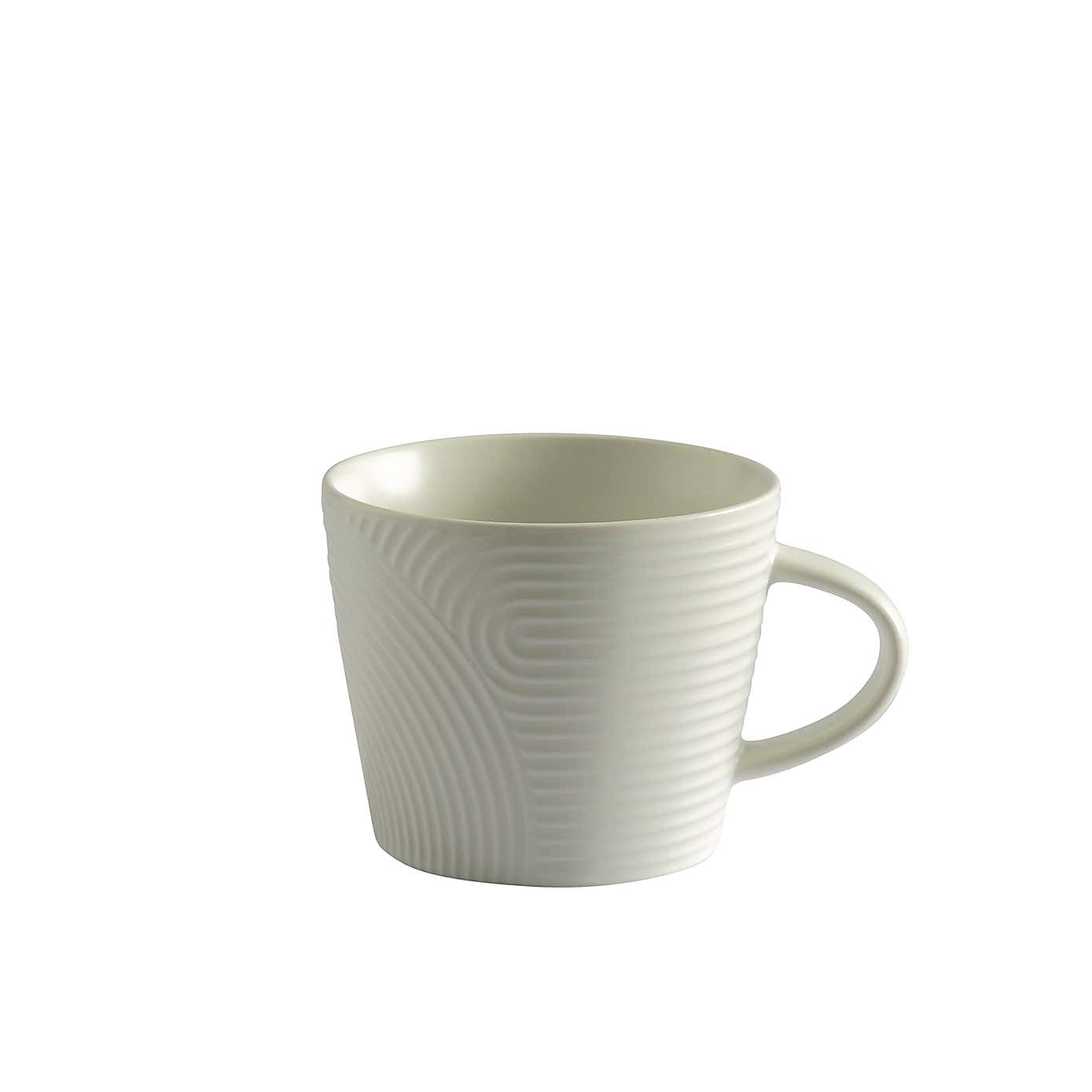 Embossed Curve Black Mug
