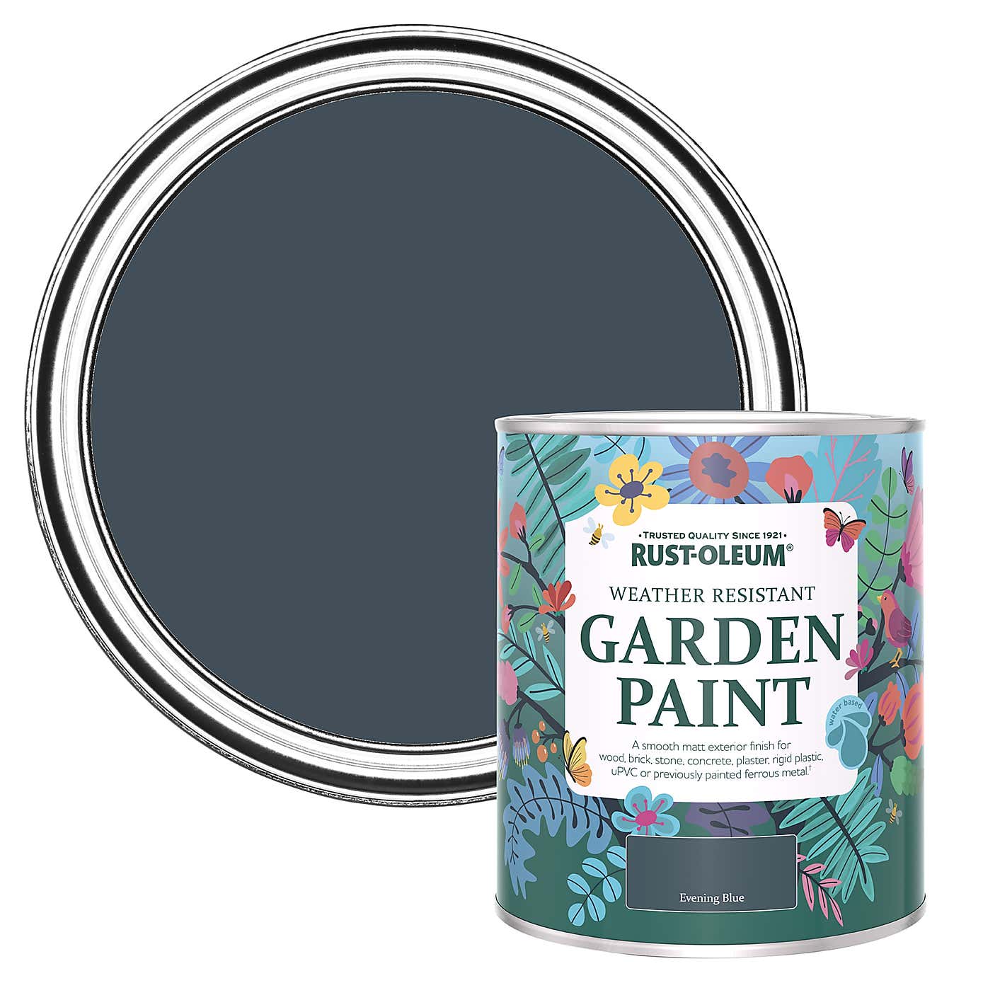 Rust-Oleum Evening Blue Matt Outdoor Paint
