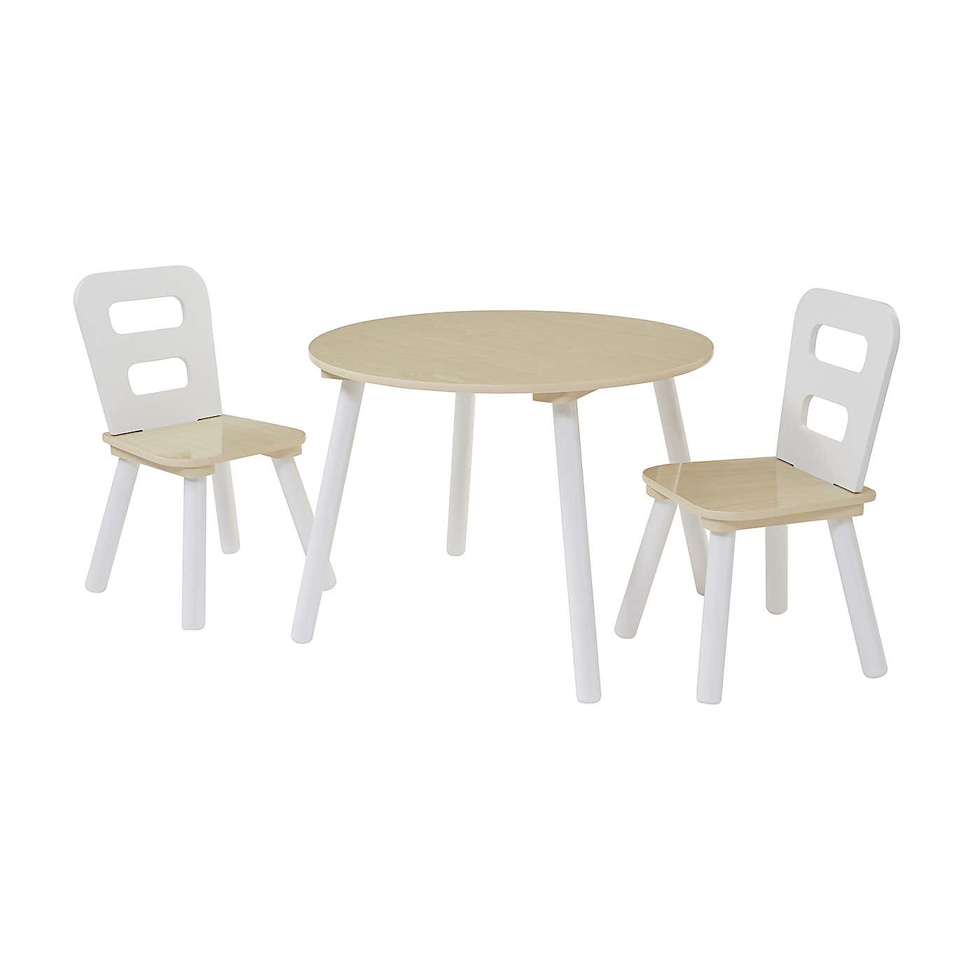 Liberty House Kids Round Table And Two Chairs Set