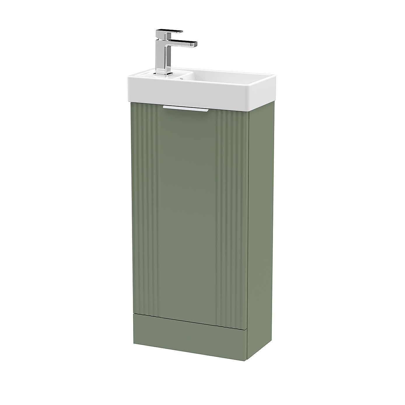 Deco Compact Floor Standing Vanity Unit with Basin