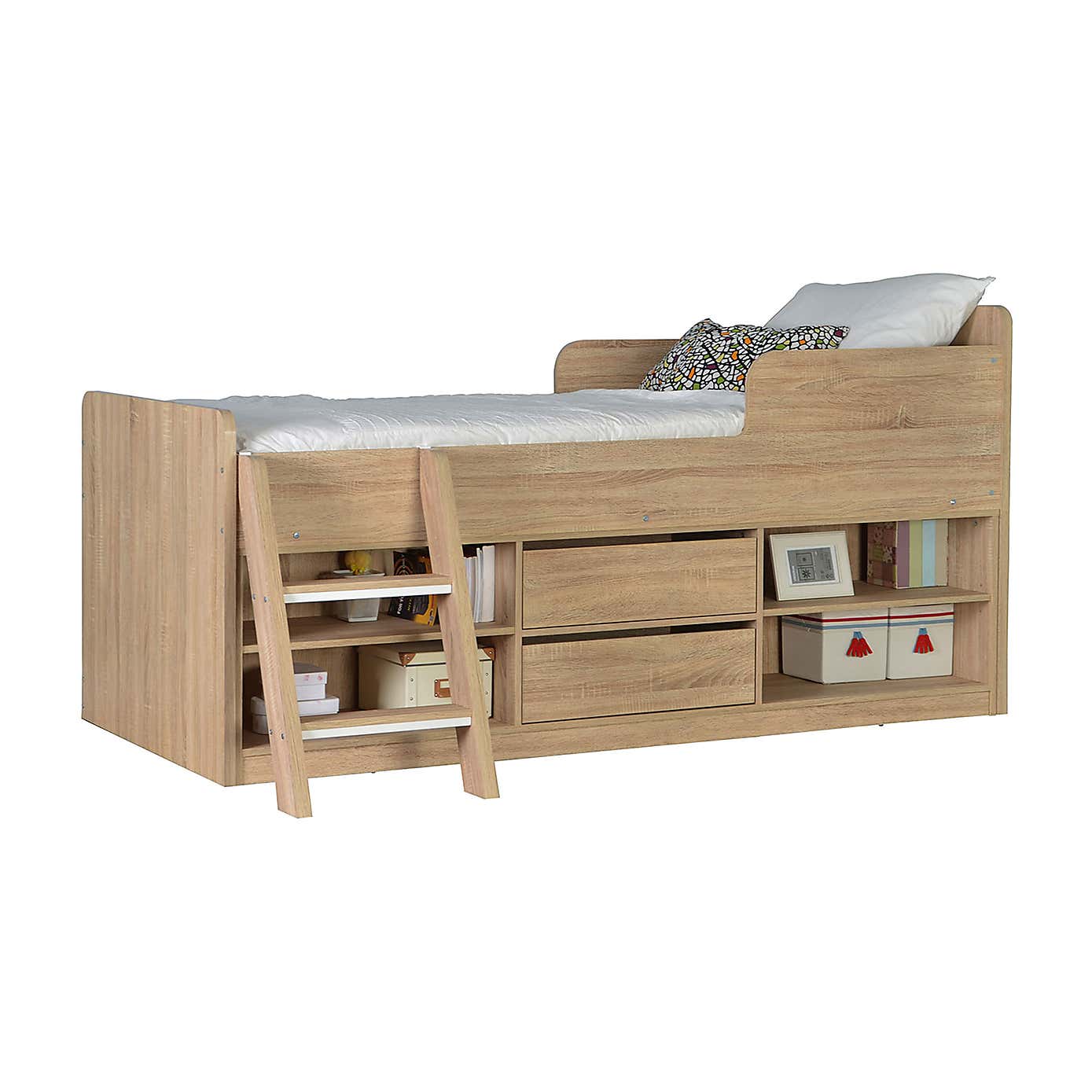 Felix Oak Low Sleeper Bed