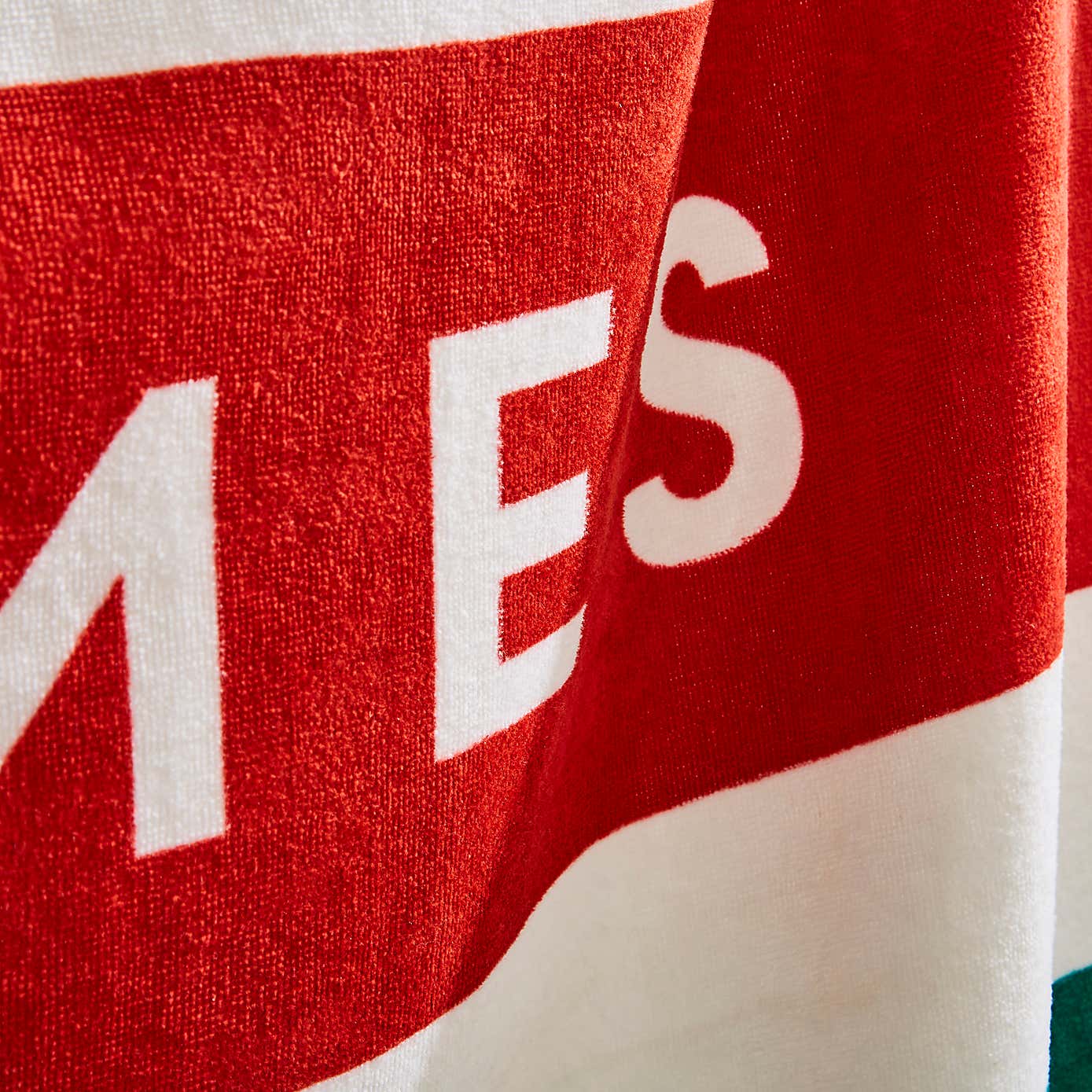 XL Slogan Stripe Beach Towel