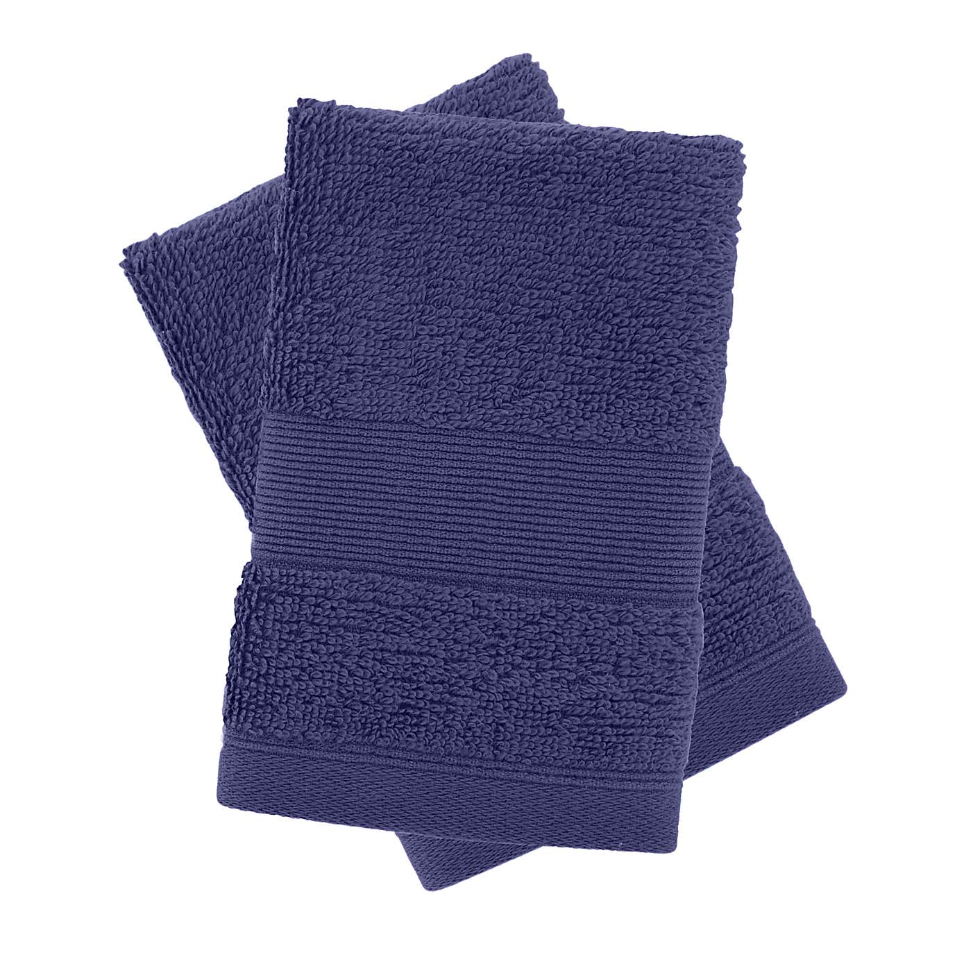 Set of 2 Catherine Lansfield Anti Bacterial Face Cloths