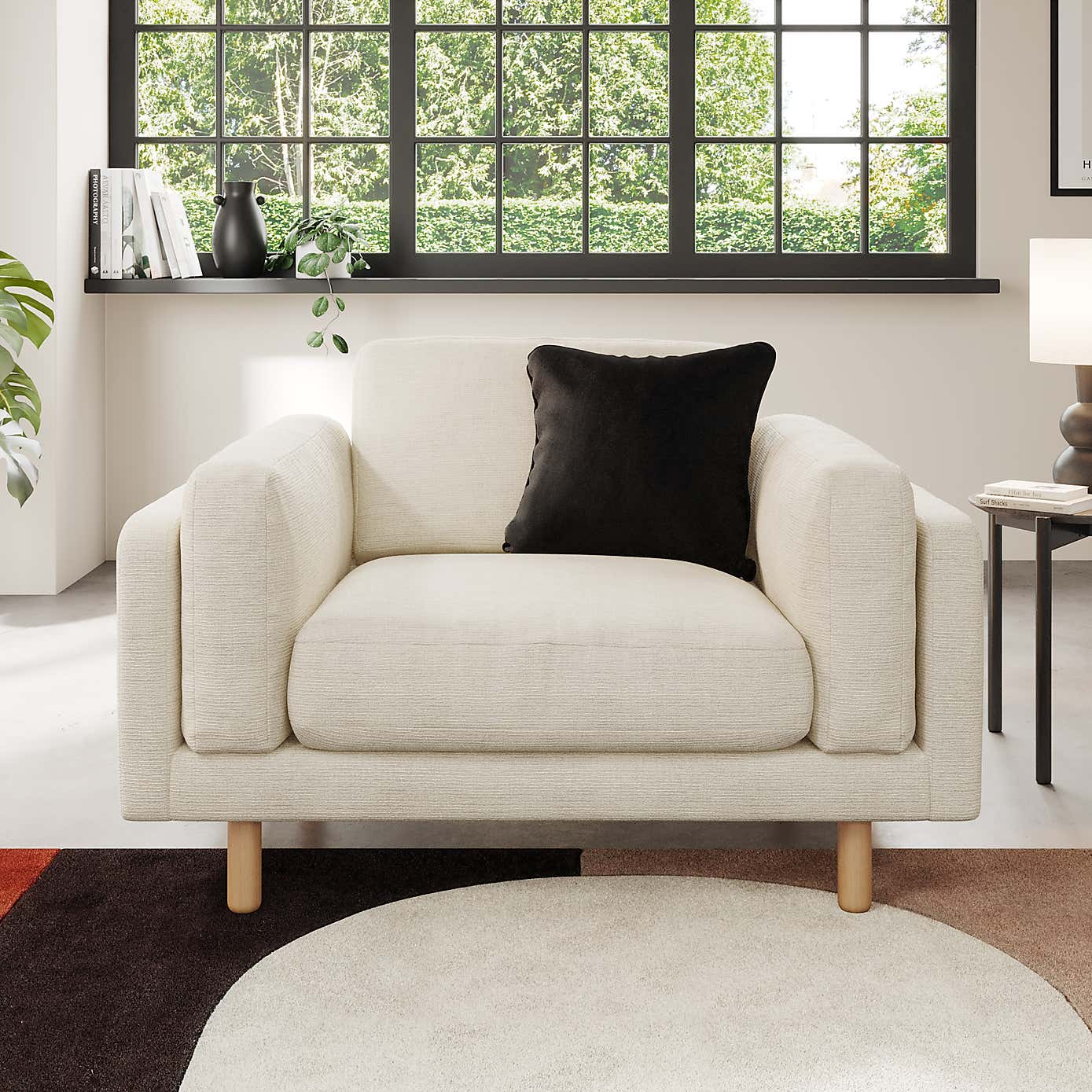 Newton Chunky Tonal Weave Snuggle Chair