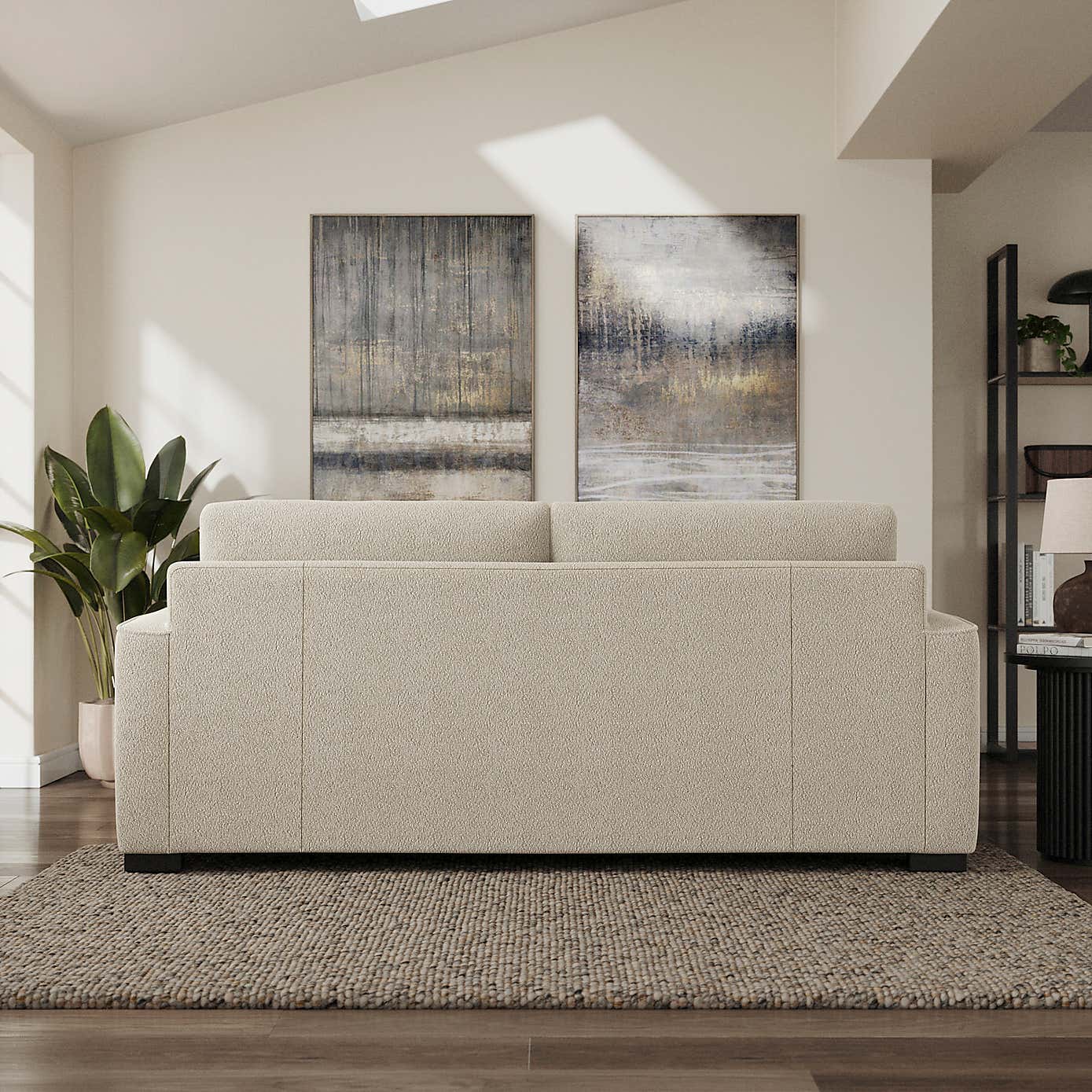 Carson Tonal Boucle 3 Seater Sofa