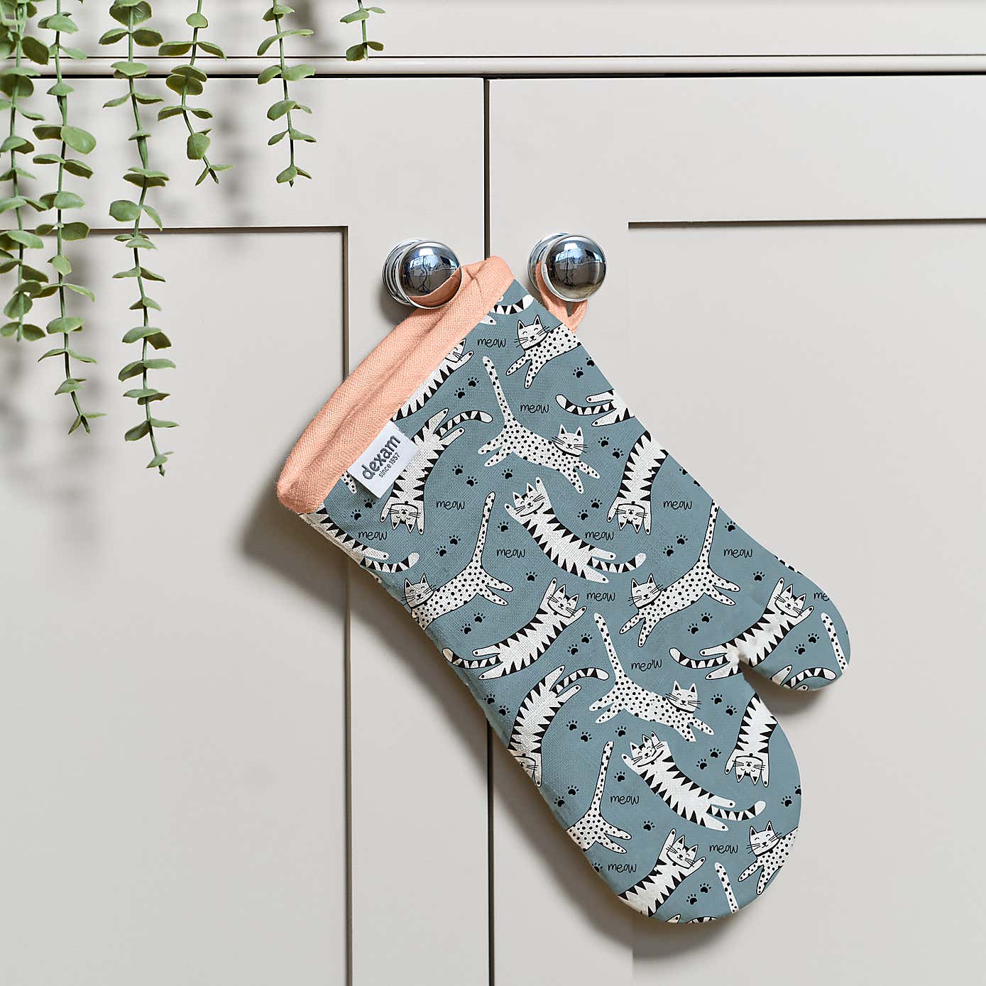 Dexam Meow Blue Cotton Gauntlet