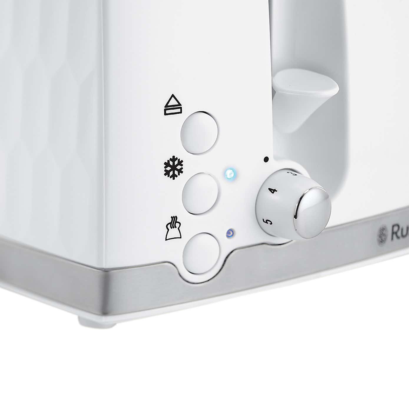 Russell Hobbs Honeycomb 4 Slice Toaster White