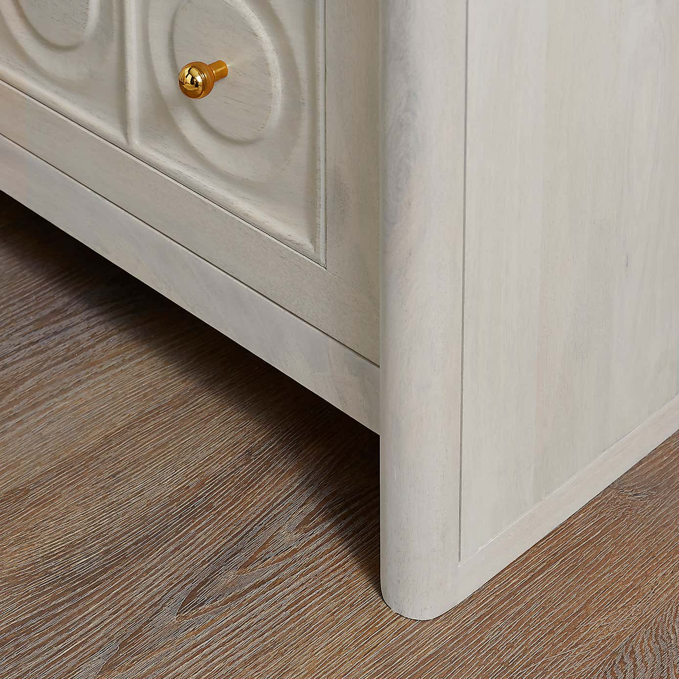 Theodore 2 Drawer Wide Bedside Table