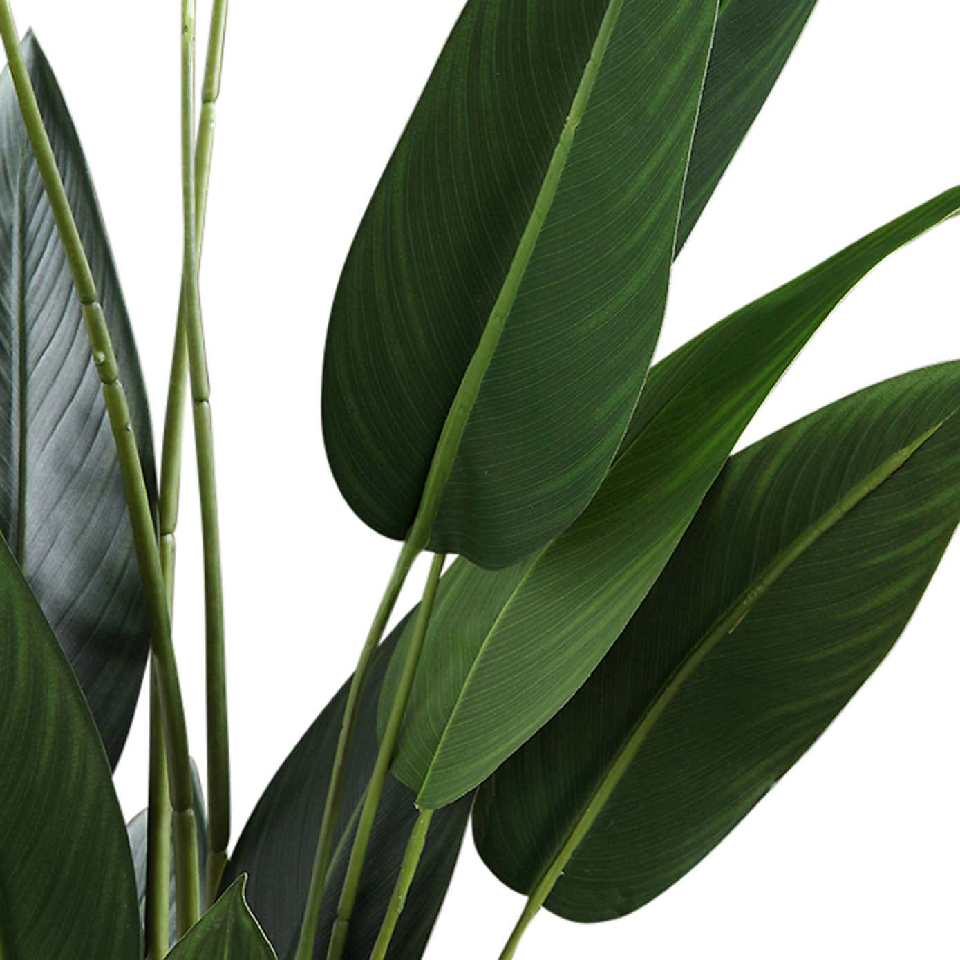 Artificial Bird of Paradise Tree in Black Plant Pot