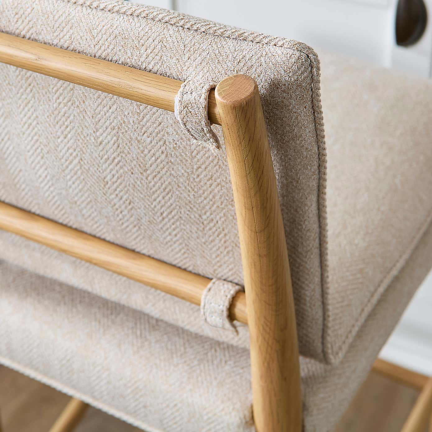 Churchgate Walcote Bar Stool, Herringbone Fabric