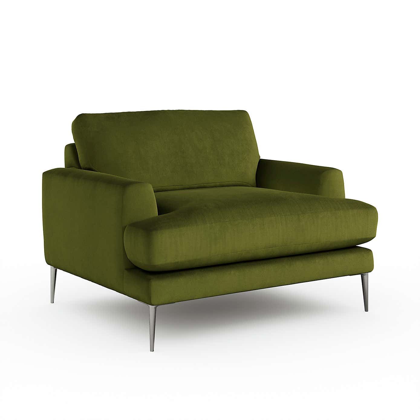 Lawson Matte Plush Velvet Snuggle Chair