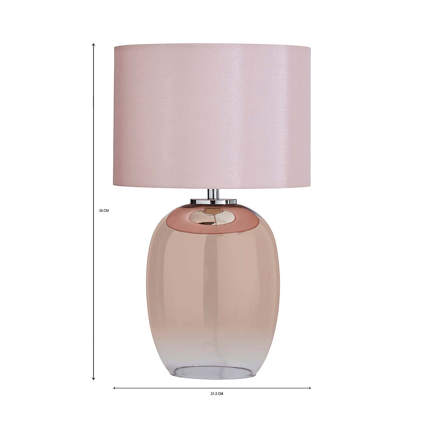 Seychelles Mini Blush Pink Table Lamp