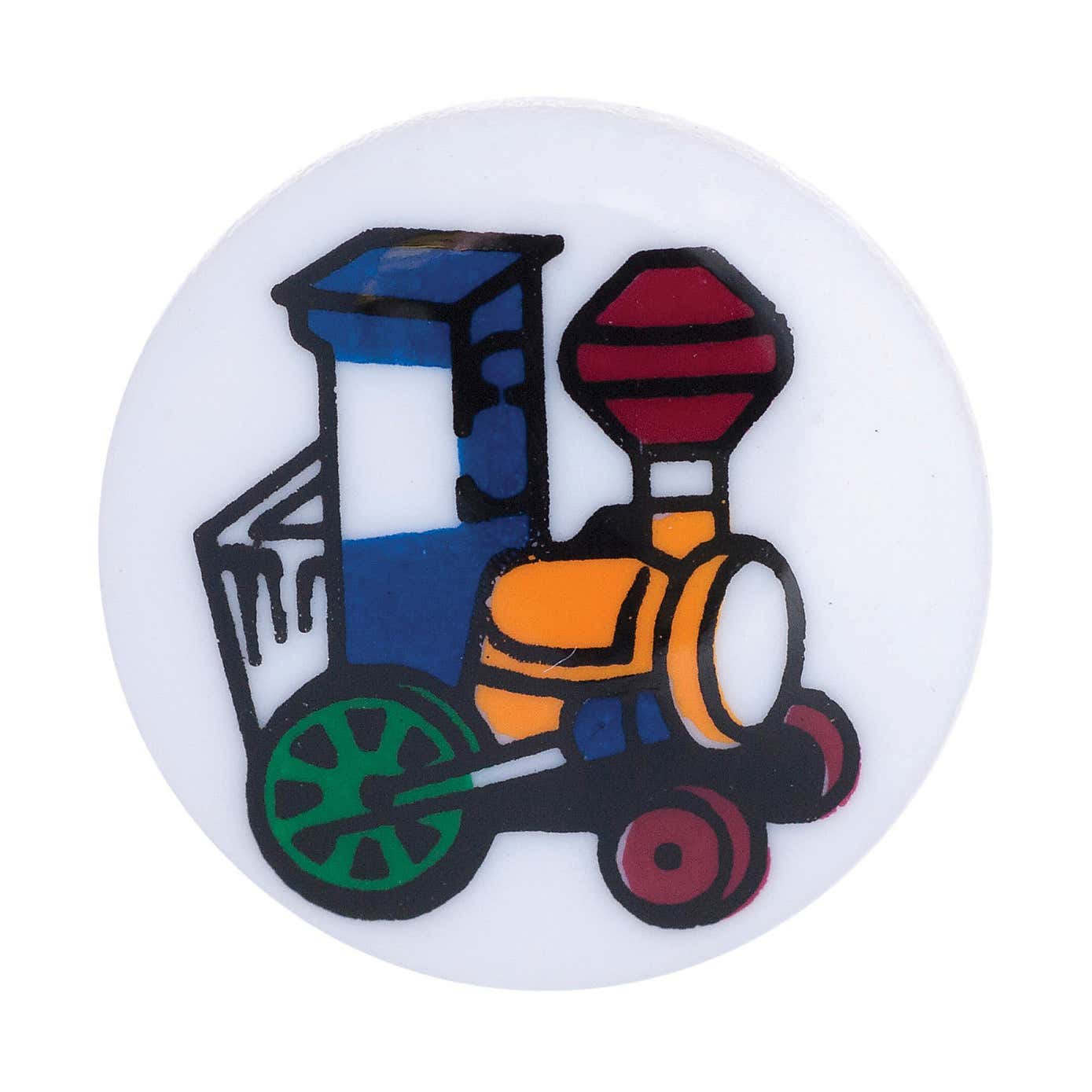 Round Train Buttons 15mm Pack of 4