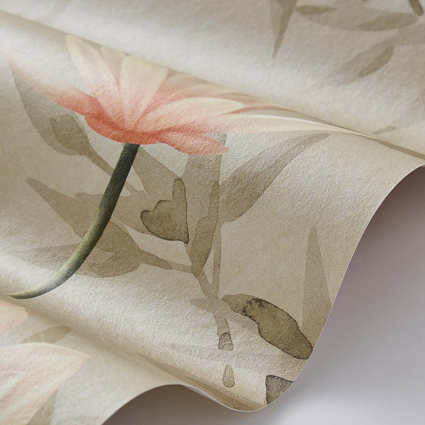 Cranberry and Laine Opulent Crane Wall Mural