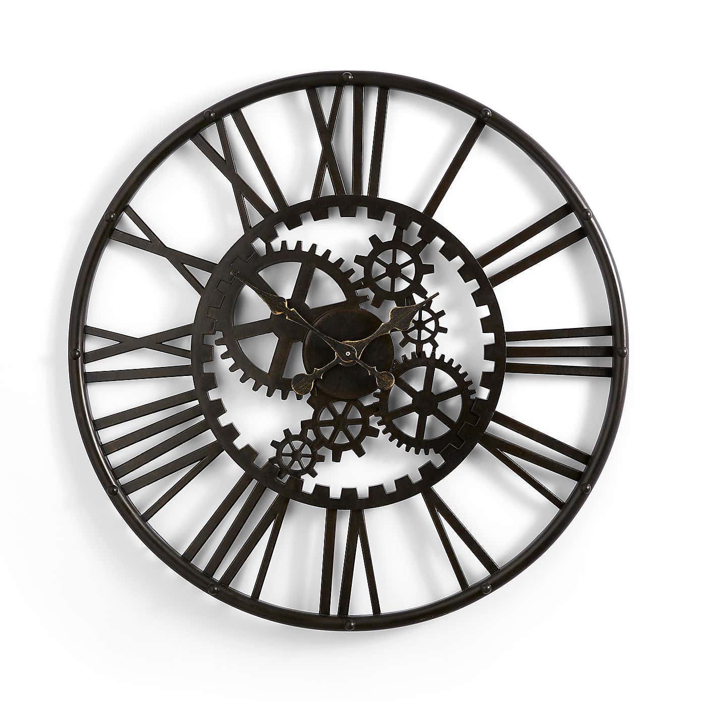 Indoor Outdoor Cogs Clock 60cm