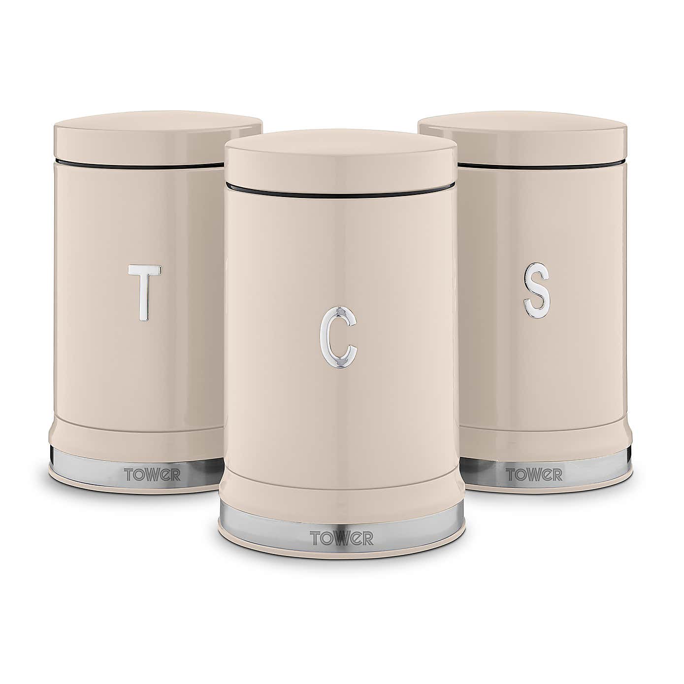 Tower Set of 3 Belle Canisters