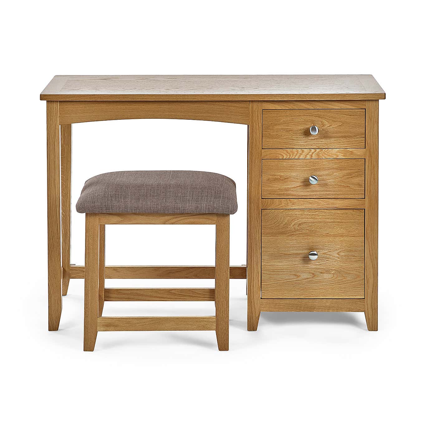 Jenkins Single Dressing Table and Stool, Oak