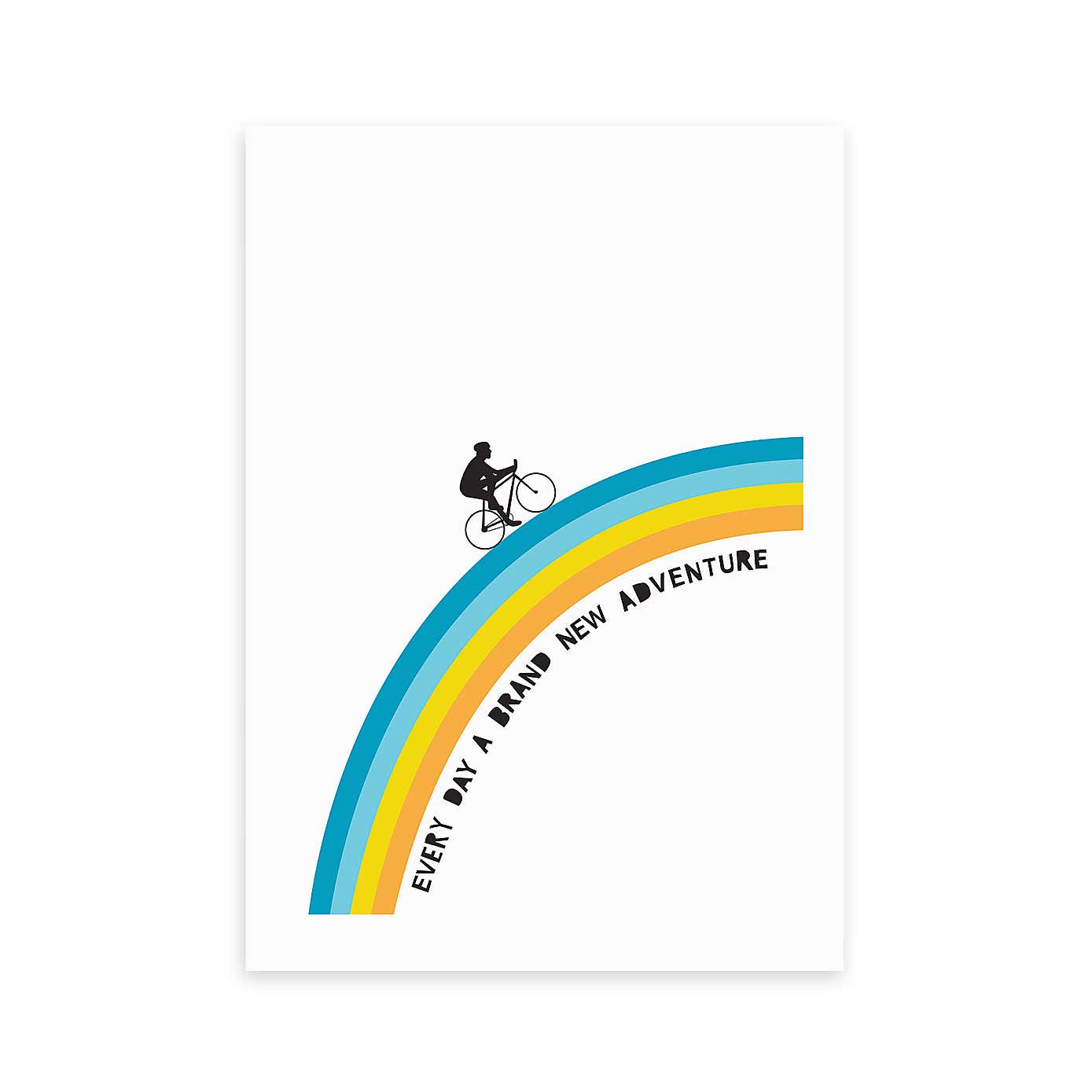 East End Prints Adventure Bicycle Print