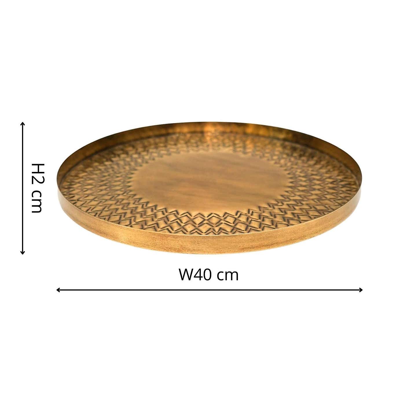Solis Embossed Decorative Tray