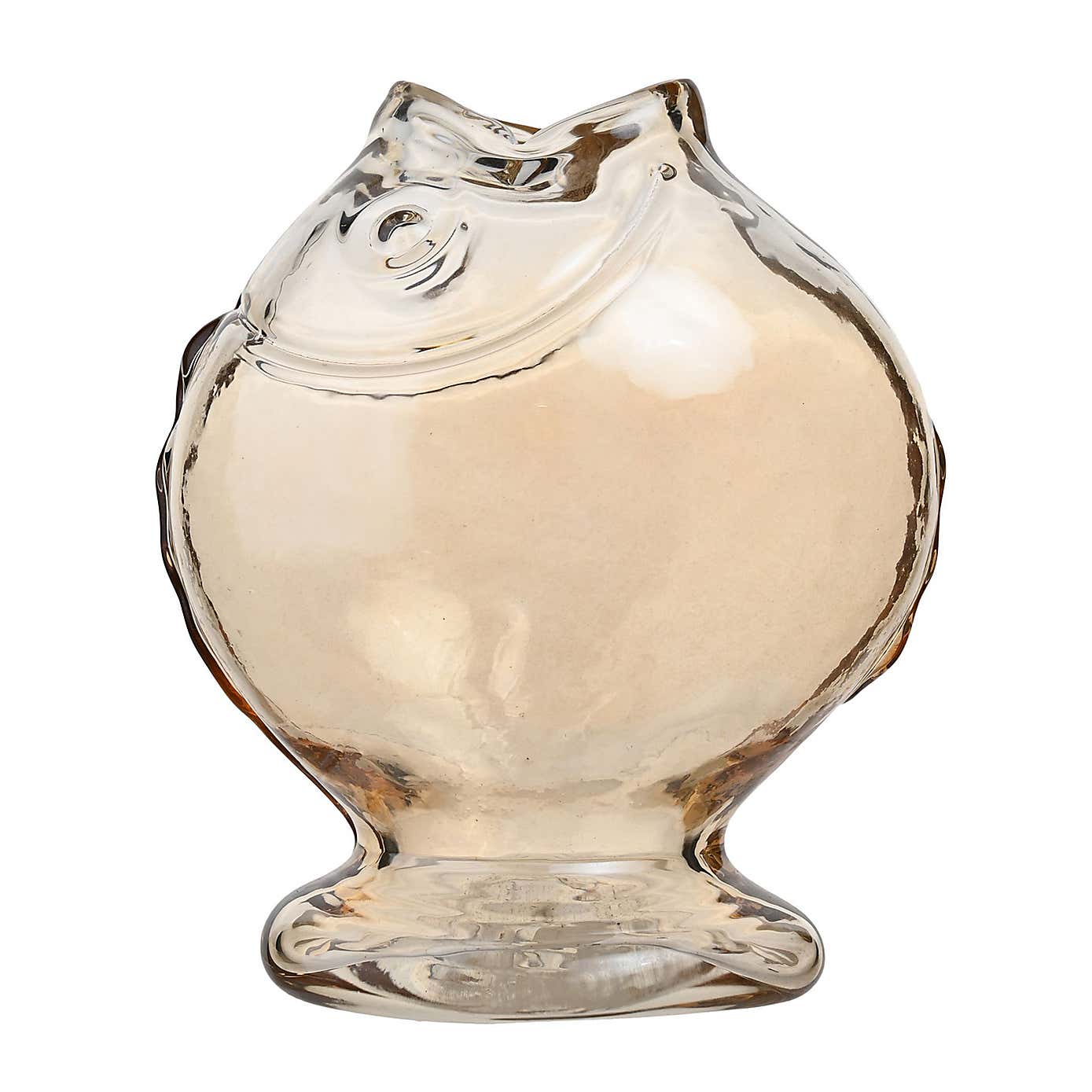 Hestia Fish Glass Rounded Vase