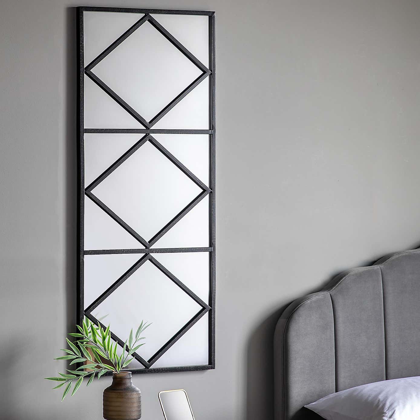 Severn Geometric Rectangle Full Length Wall Mirror