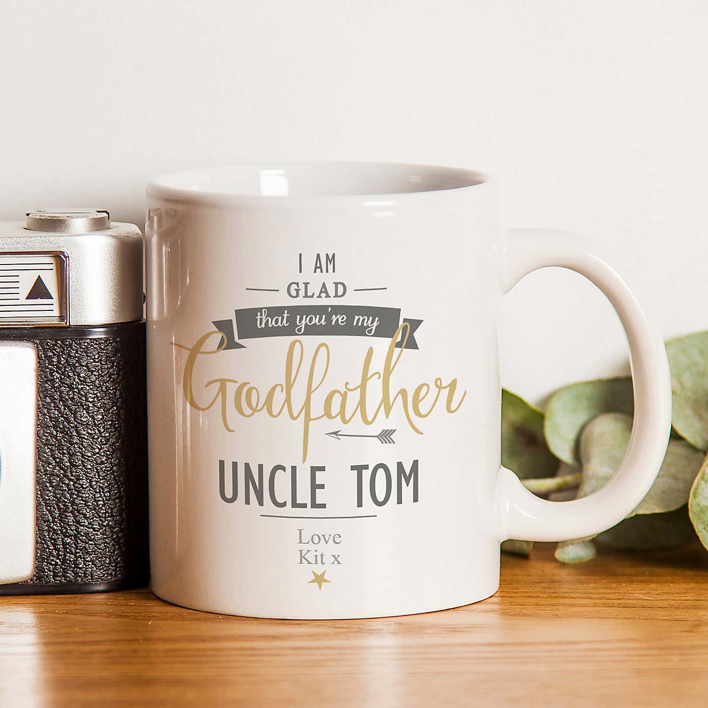 Personalised I Am Glad Godfather Mug
