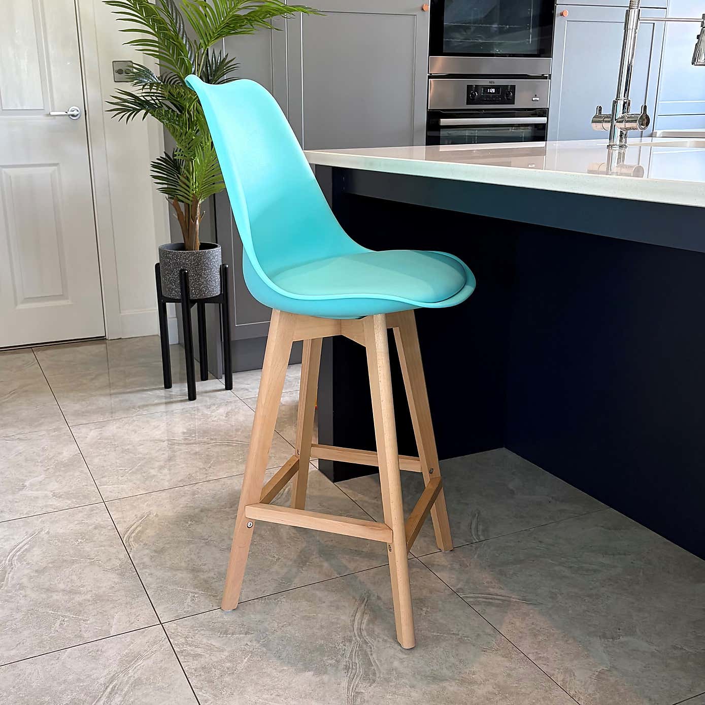 Fusion Living Soho Plastic Bar Stool
