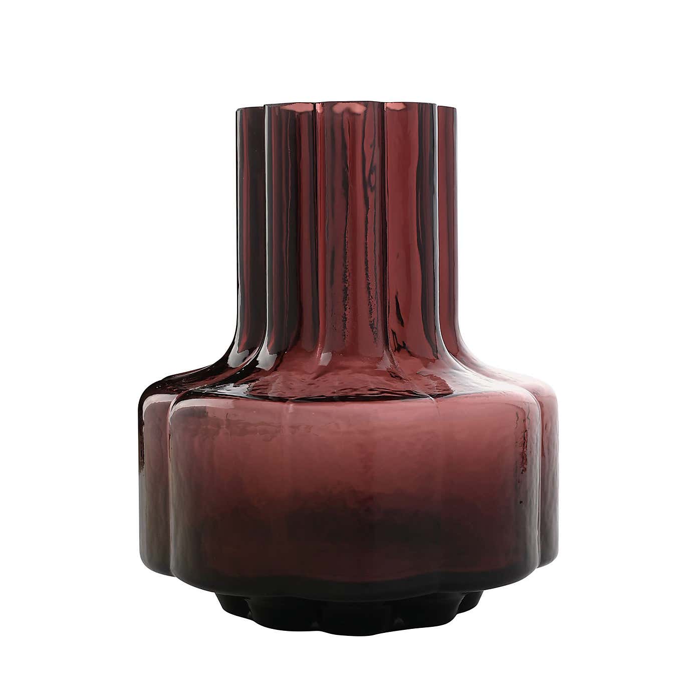 Hestia Glass Burgundy Vase