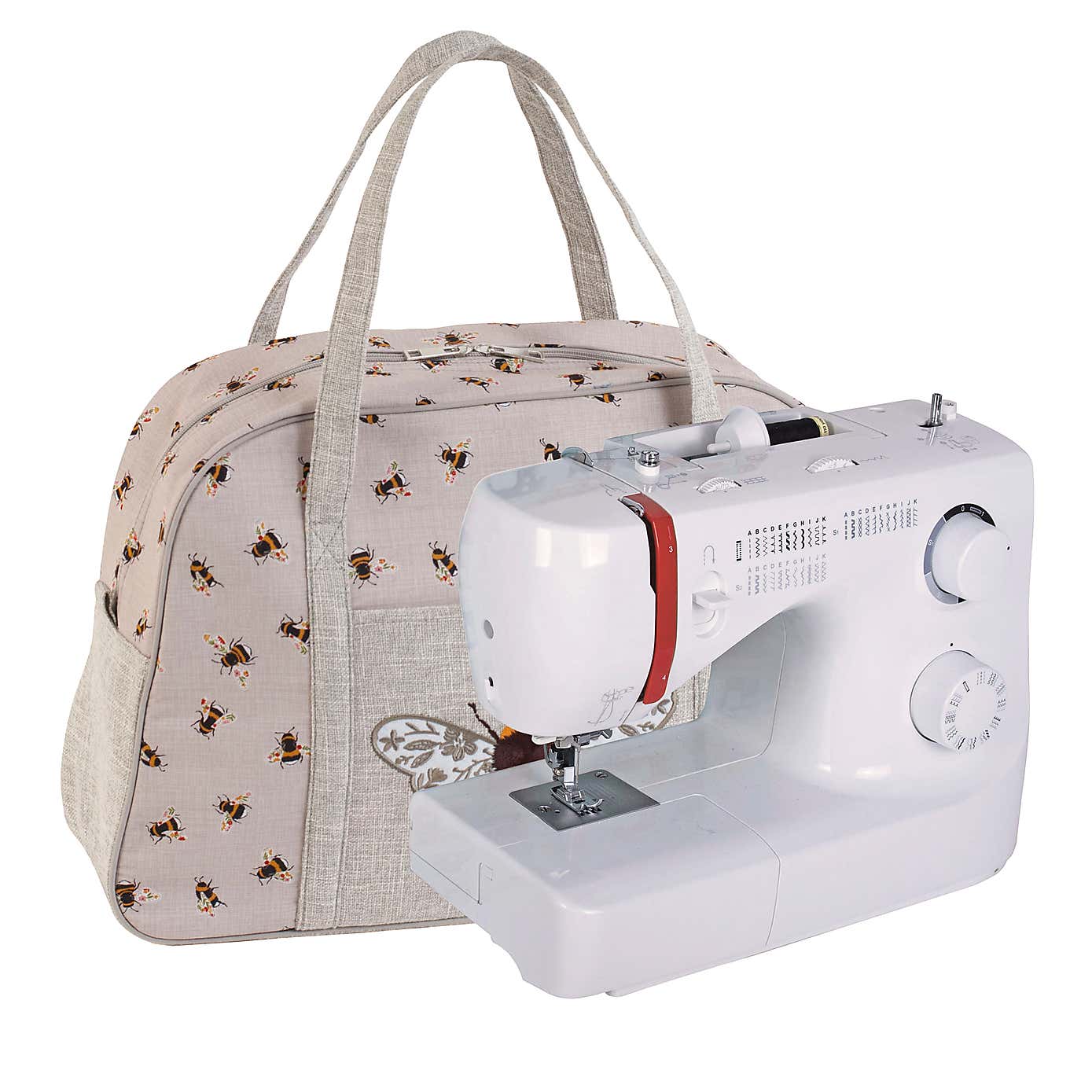 Hobby Gift Bee Embroidered Sewing Machine Bag