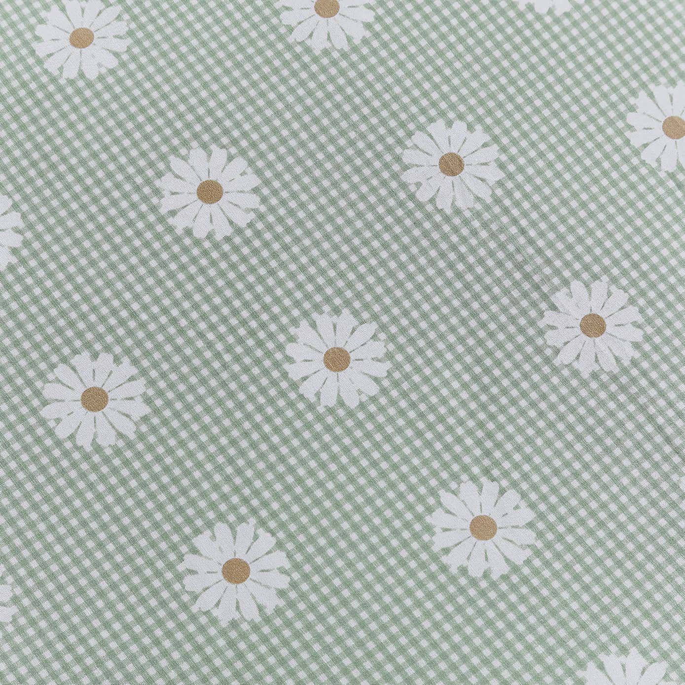 Daisy Gingham Ruffle Trim Duvet Cover Set