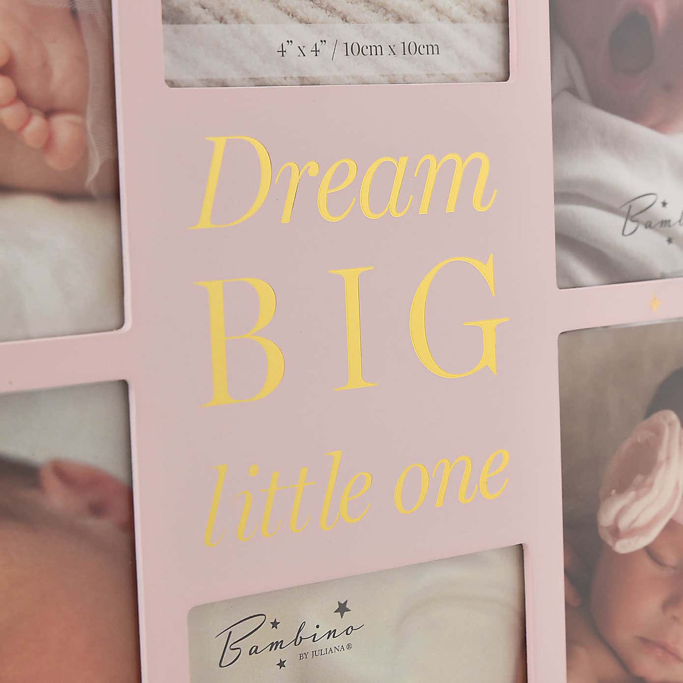Bambino Dream Big Pink Collage Multi Photo Frame