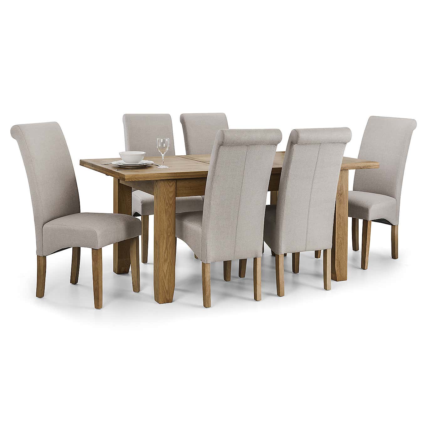 Astoria Dining Table and 6 Rio Chairs Set