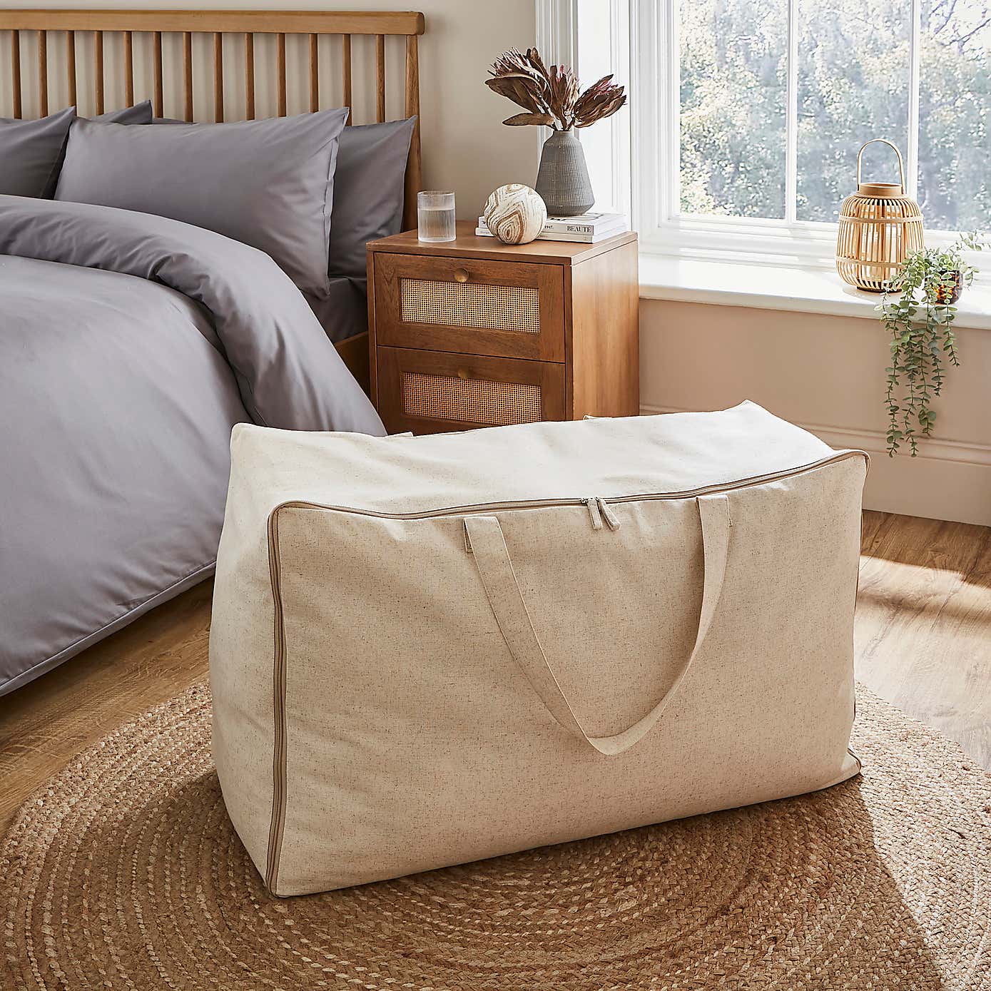 The Edited Life Linen Duvet Storage Bag