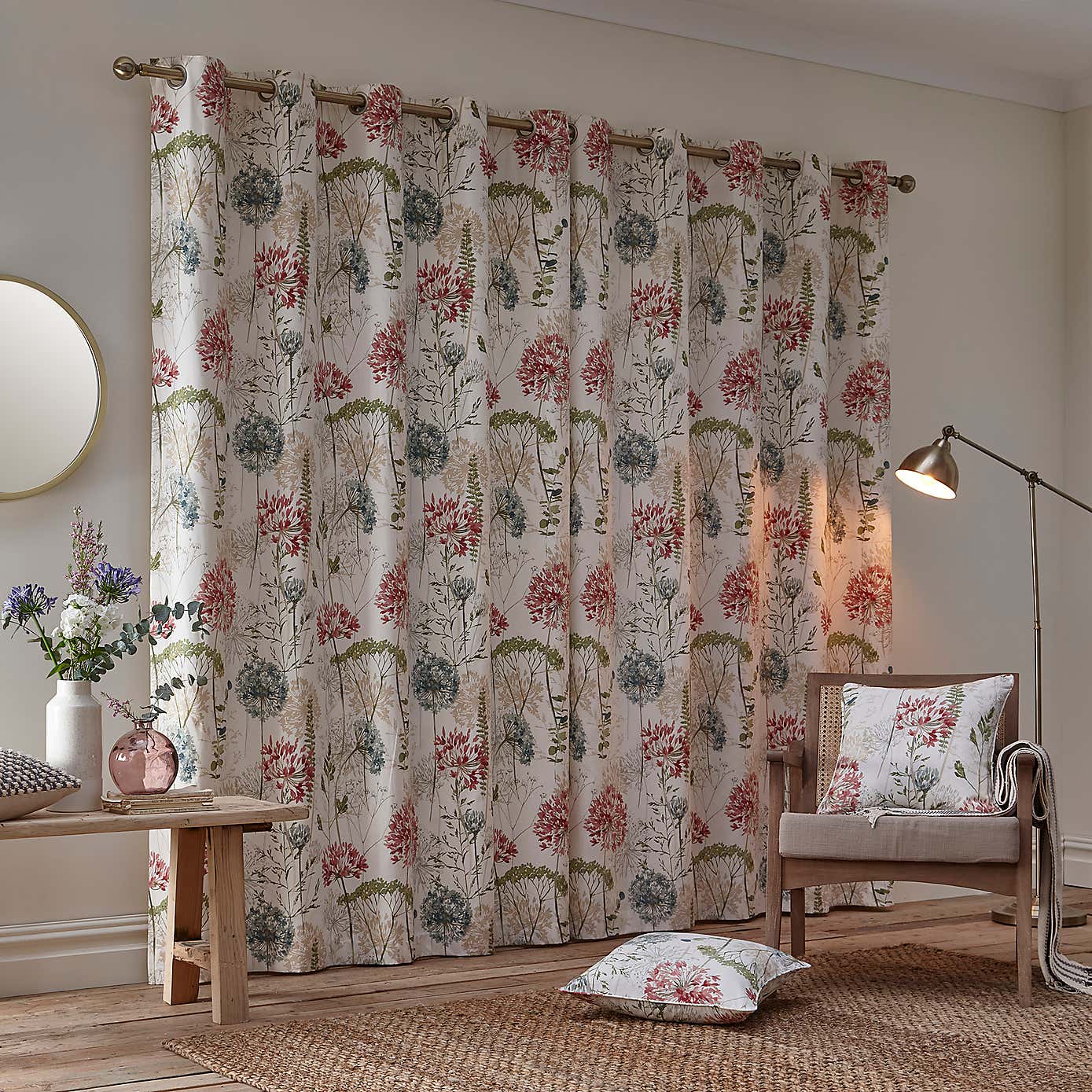 Country Meadow Eyelet Curtains
