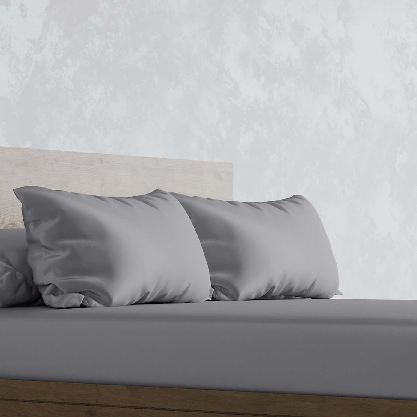 Panda Bamboo Quiet Grey Pillowcase Pair