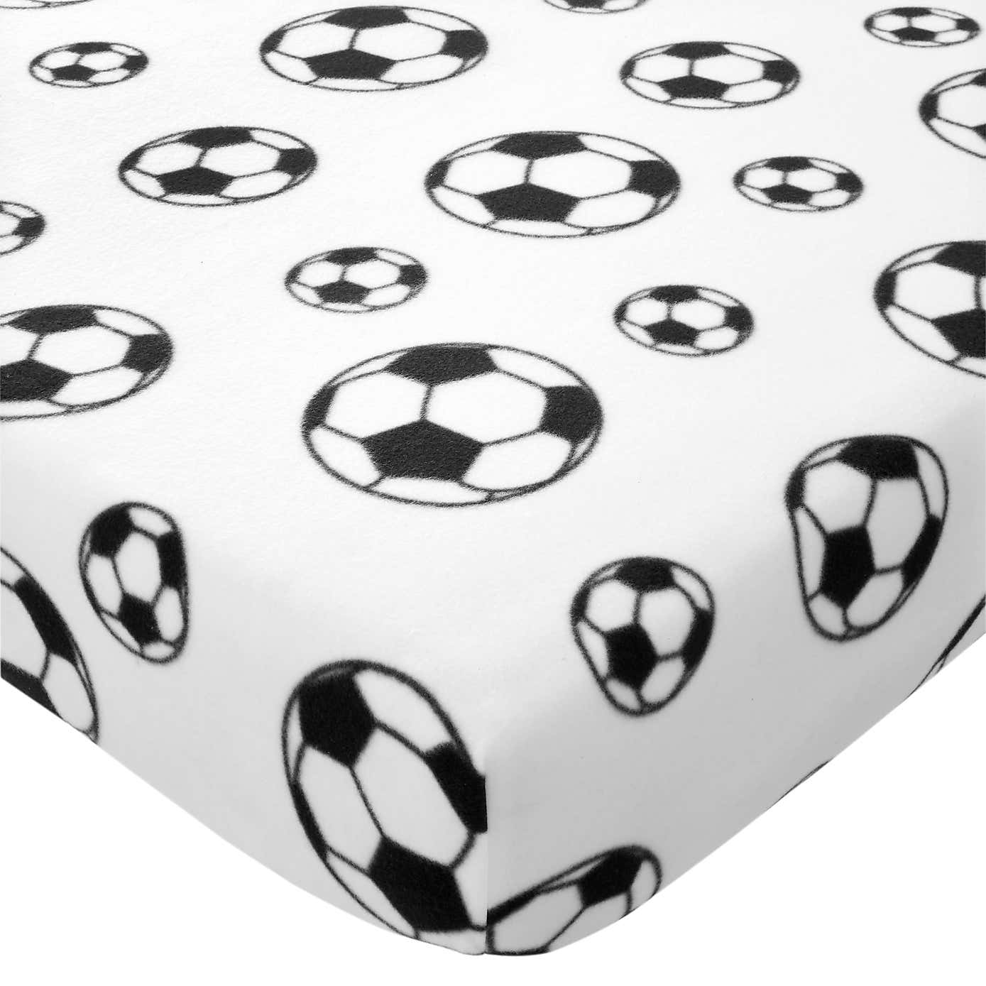 Catherine Lansfield Football Fleece Fitted Sheet