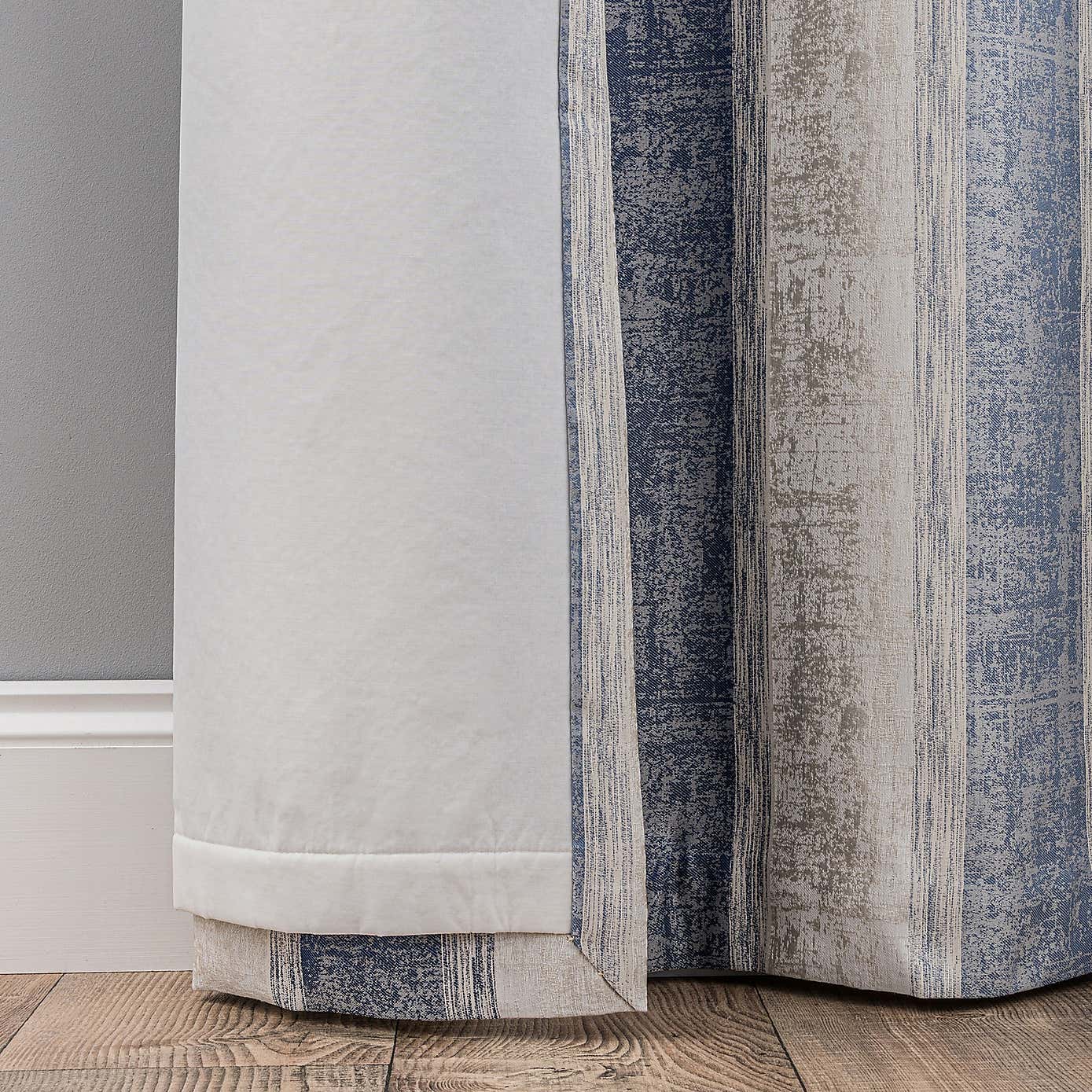 Sadie Stripe Eyelet Curtains