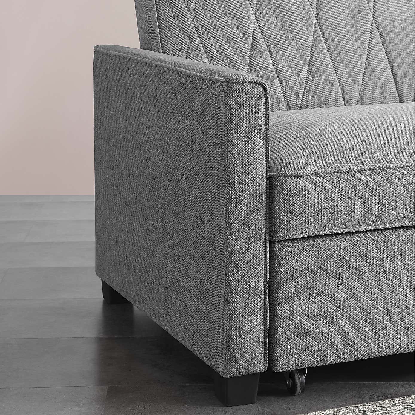 Serviya Fabric Compact Double Sofa Bed