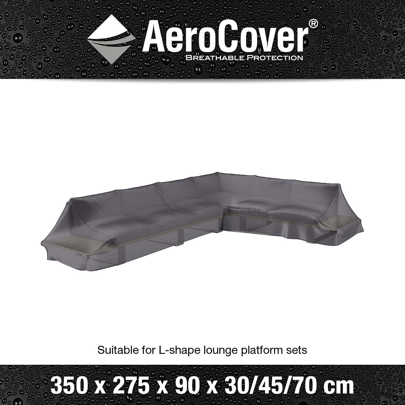 Aerocover Platform Left Hand Lounge Set Cover