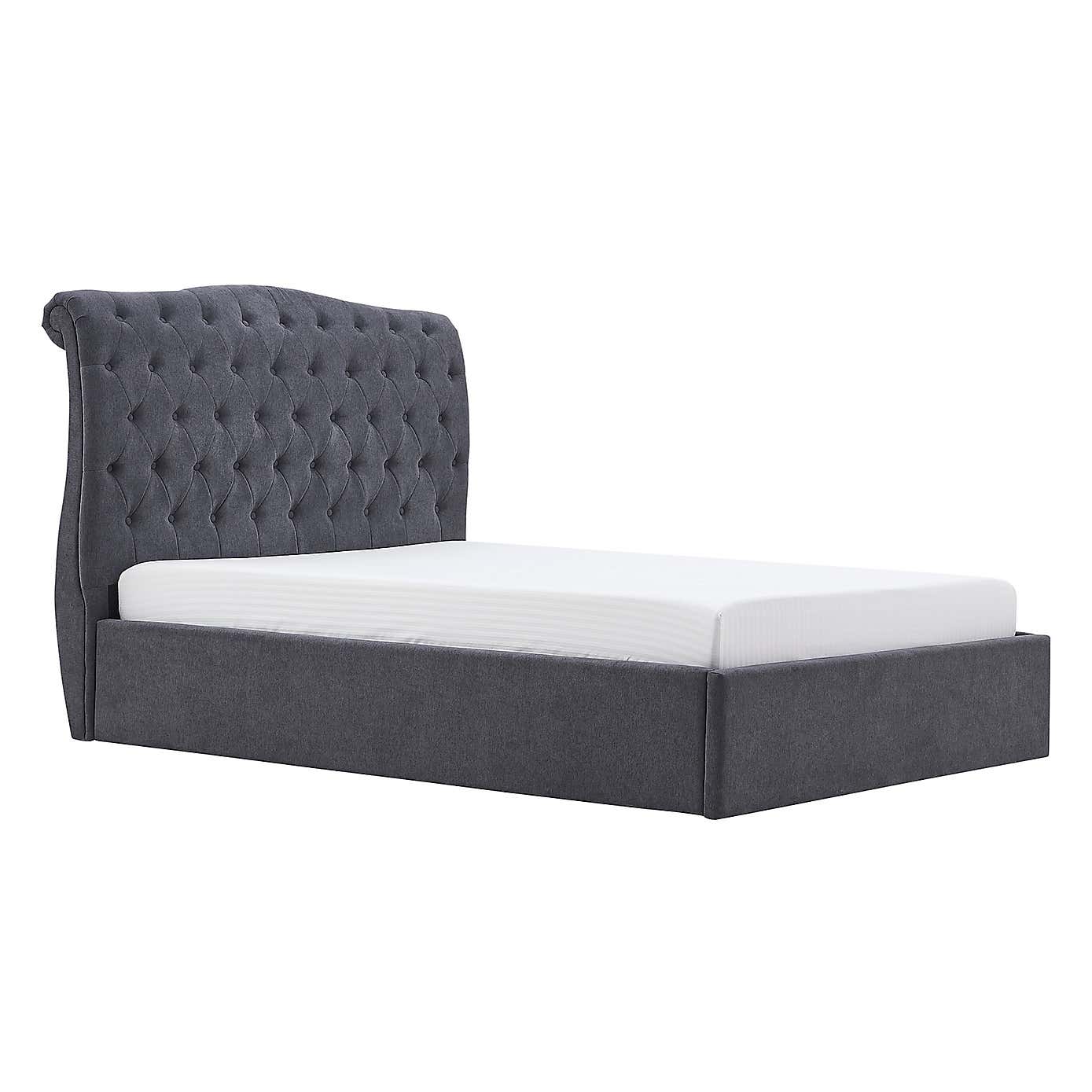 Rosa Storage Bed Charcoal