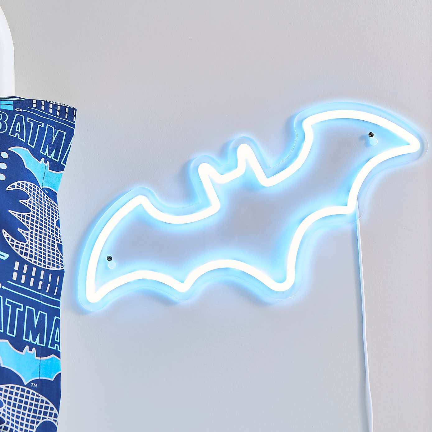 Batman Neon Blue Wall Light