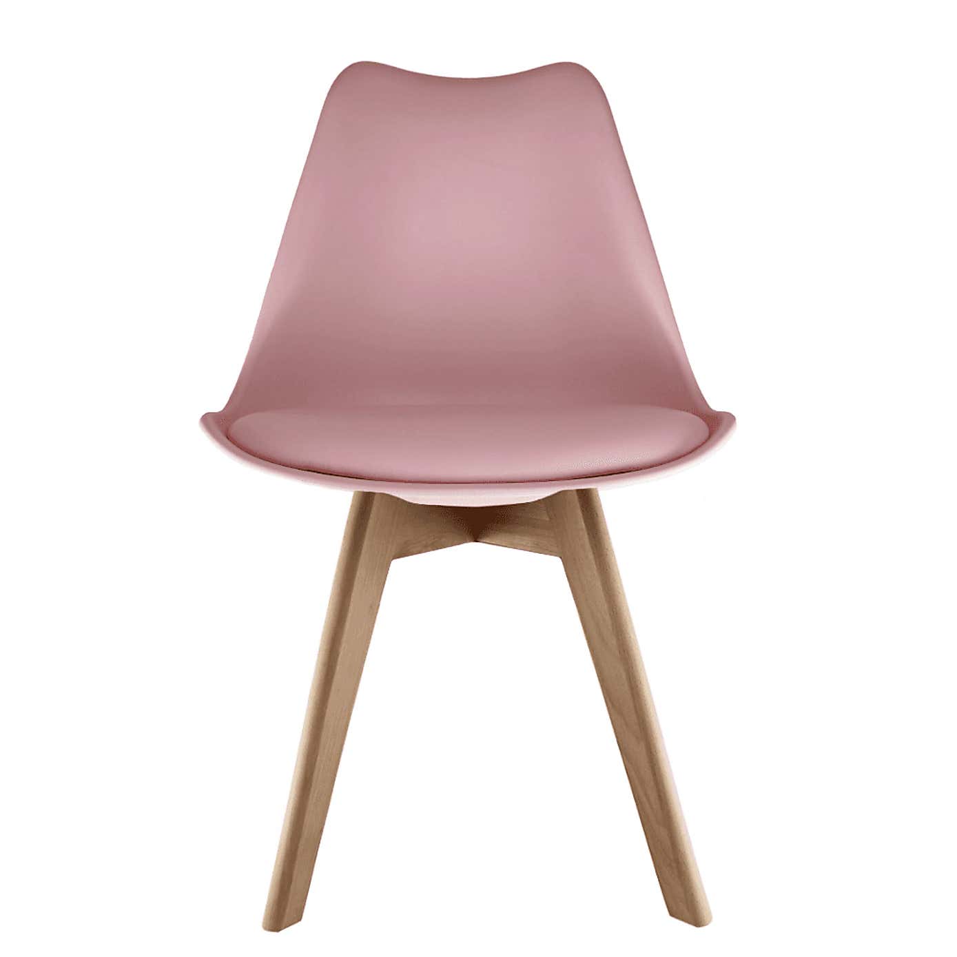 Fusion Living Soho Plastic Dining Chair with Squared Legs