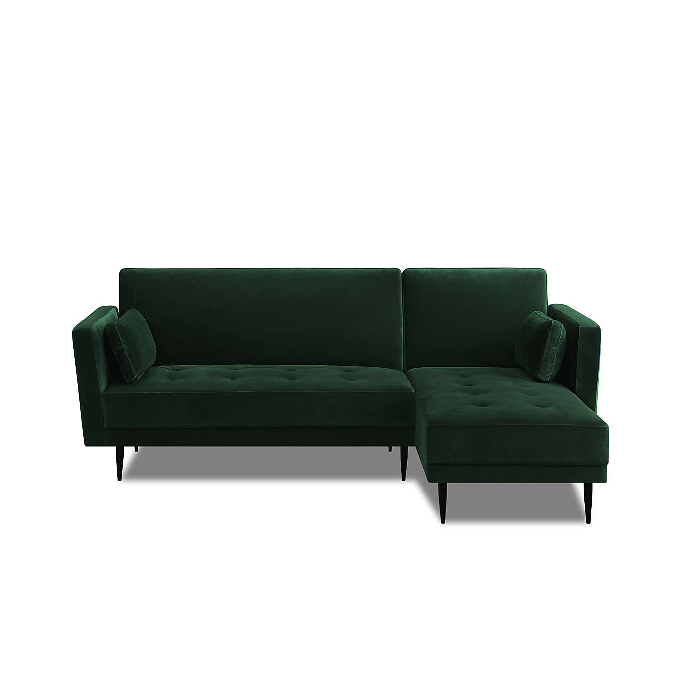 Selassi Velvet 3 Seater Corner Sofa Bed