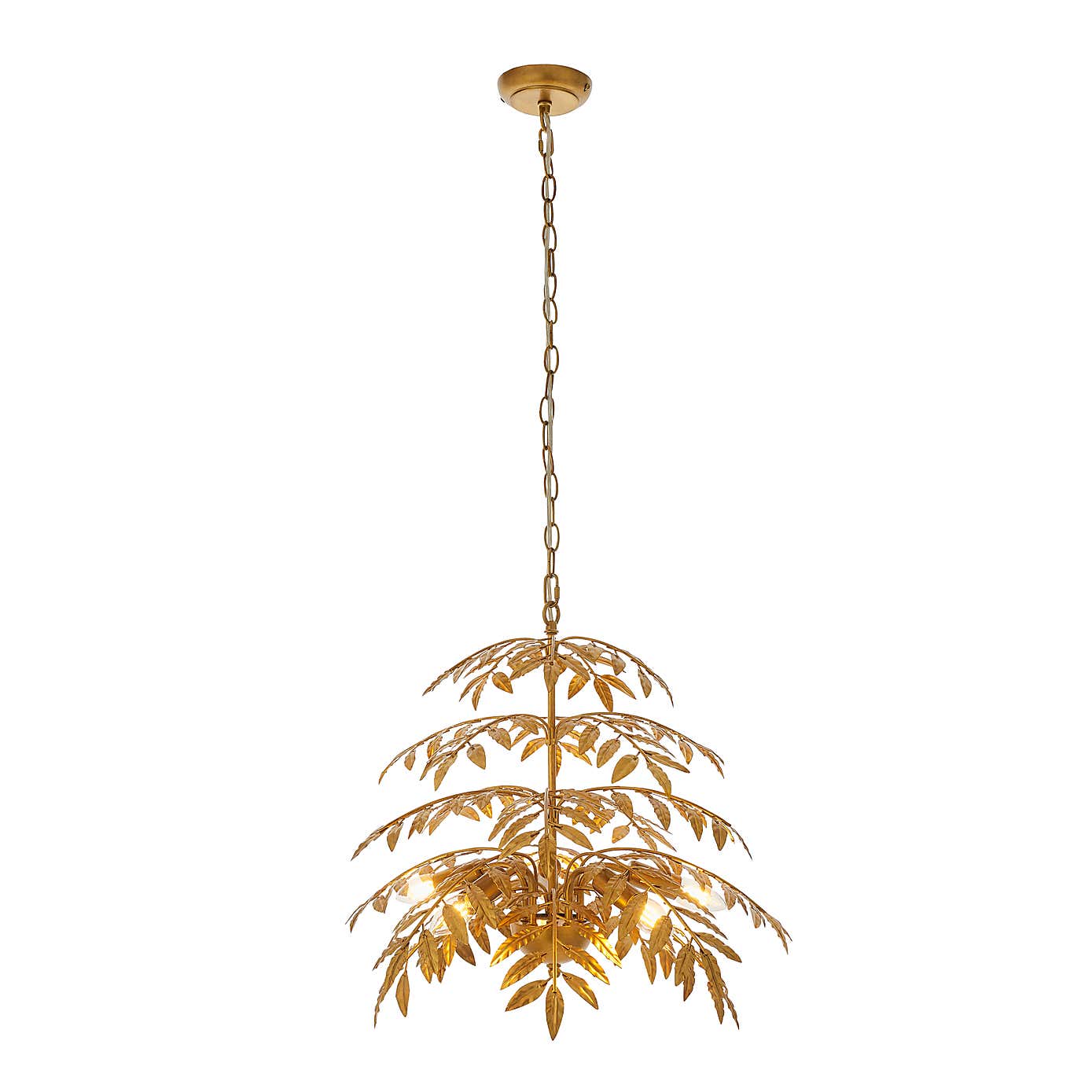 Return - Vogue Sago 5 Light Leaf Pendant Light