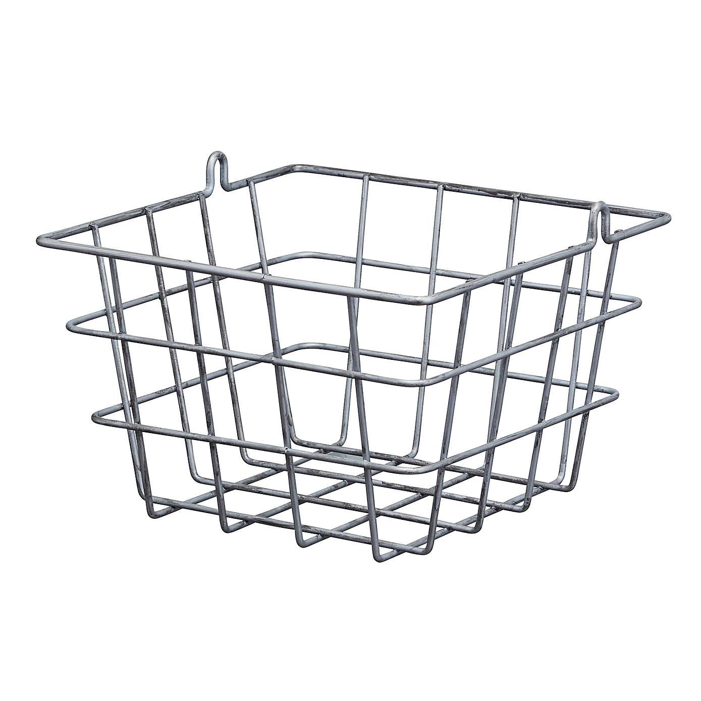 Industrial Kitchen Two Tier Wire Storage Baskets