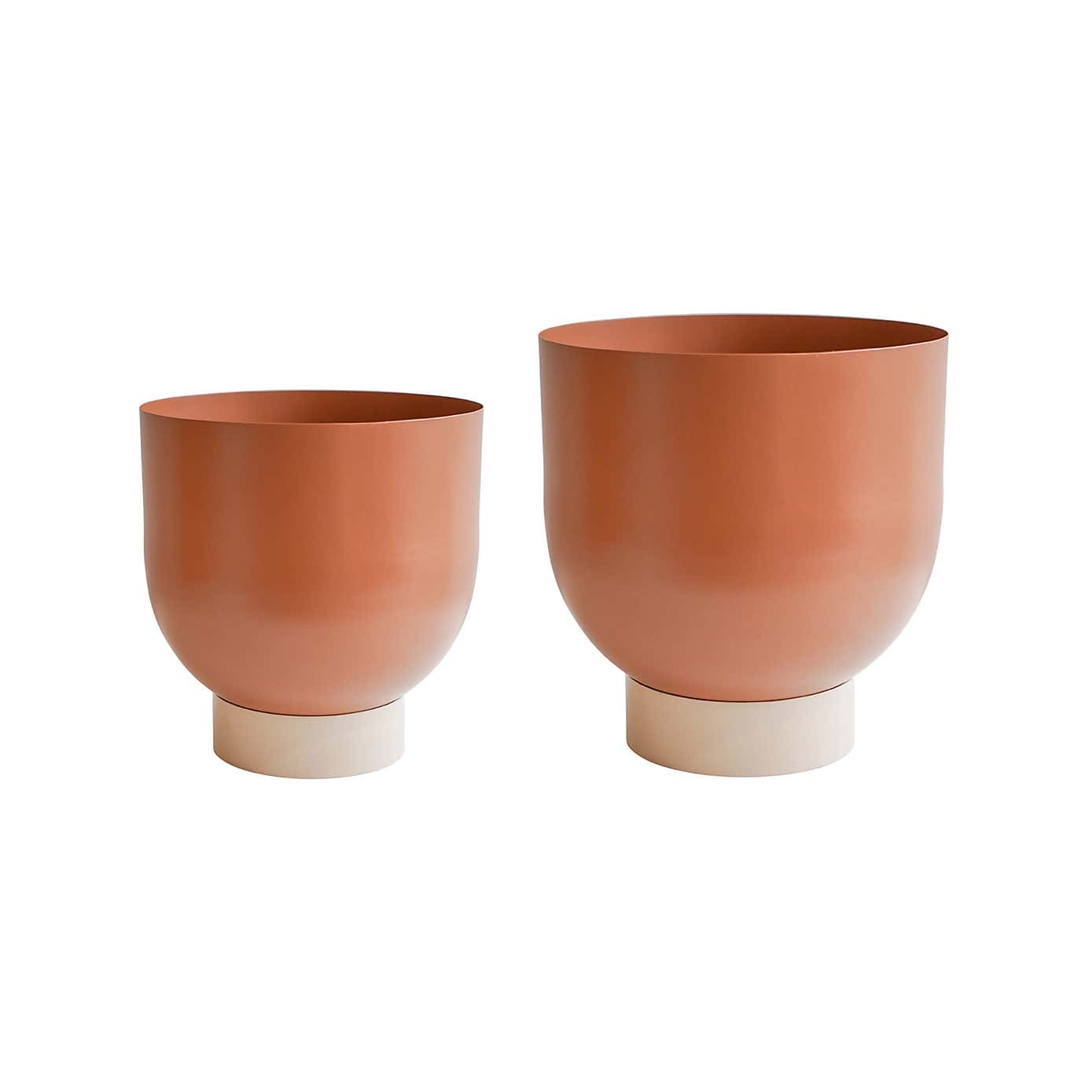 Set of 2 Austin Dual Metal Planters