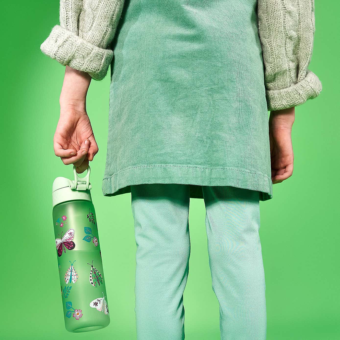 Ion8 Butterfly Leak Proof Slim Water Bottle, 500ml